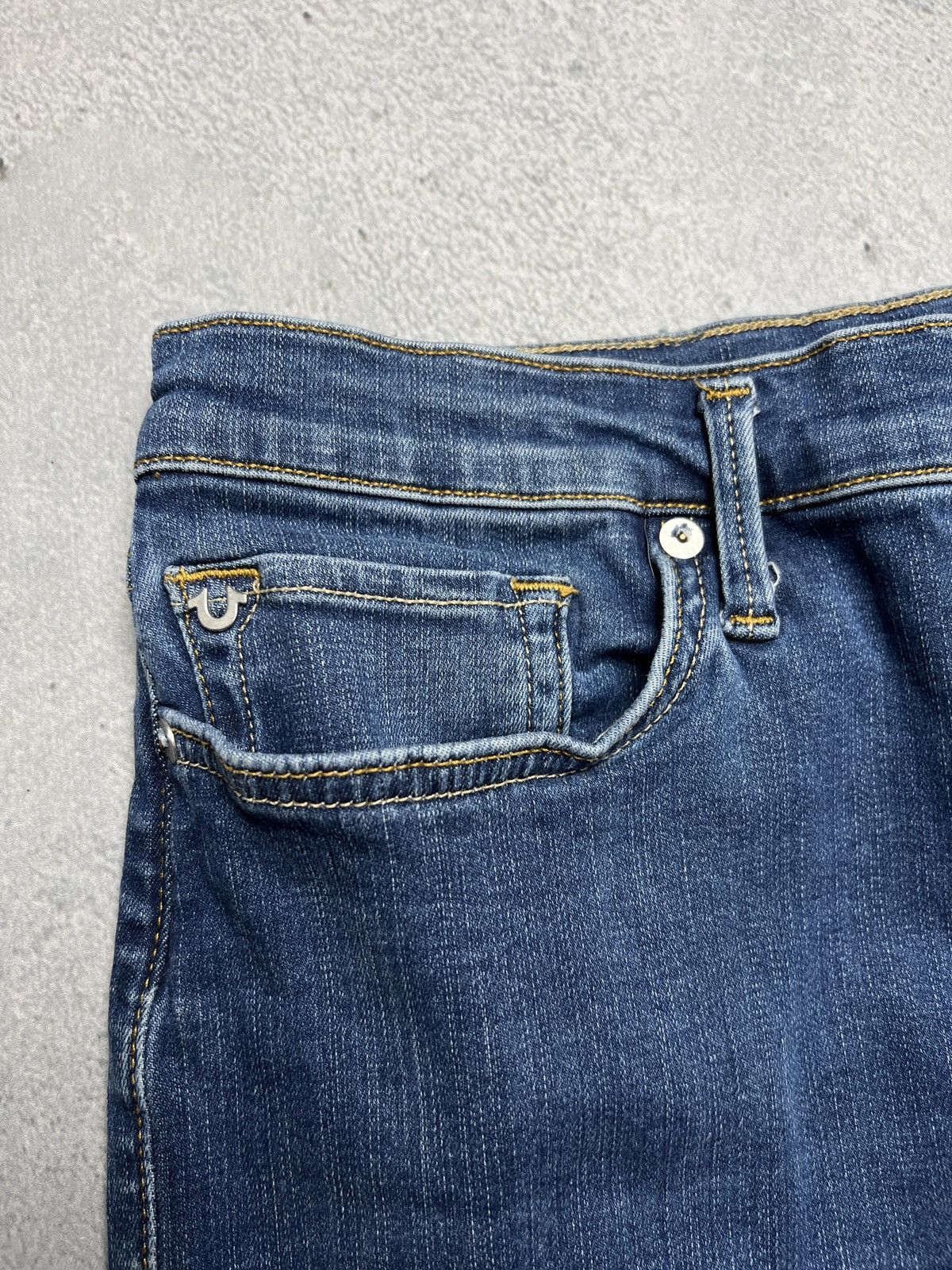 True Religion Vintage True Religion Studded Highrise Halle Denim Jeans y2k Size 31" - 7 Thumbnail