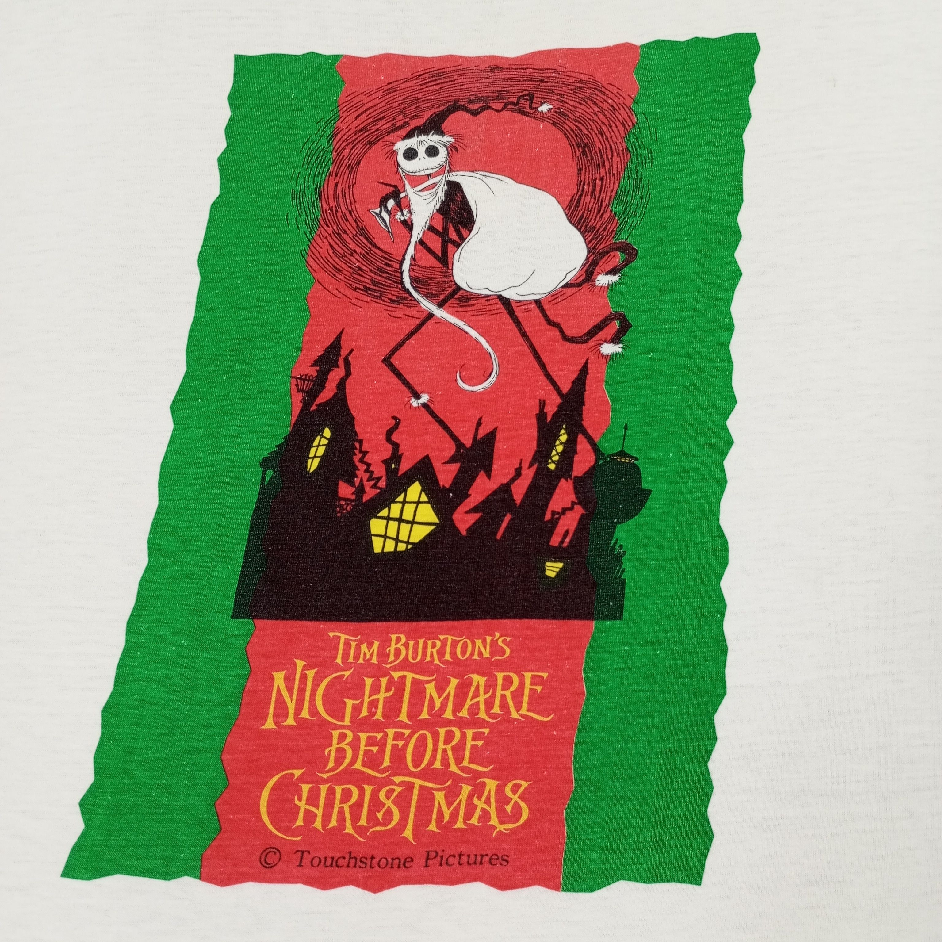 Vintage Tim Burton's Nightmare Before Christmas Tshirt Size US L / EU 52-54 / 3 - 2 Thumbnail