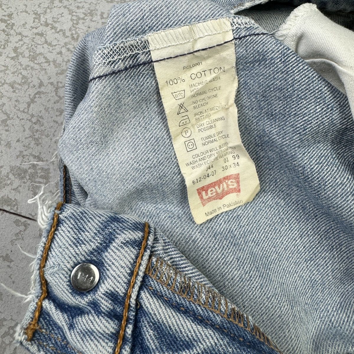 Levi's 💥Vintage 90s Levis 612 Orange Tab Blue Washed Denim Pant Size US 29 - 15 Thumbnail