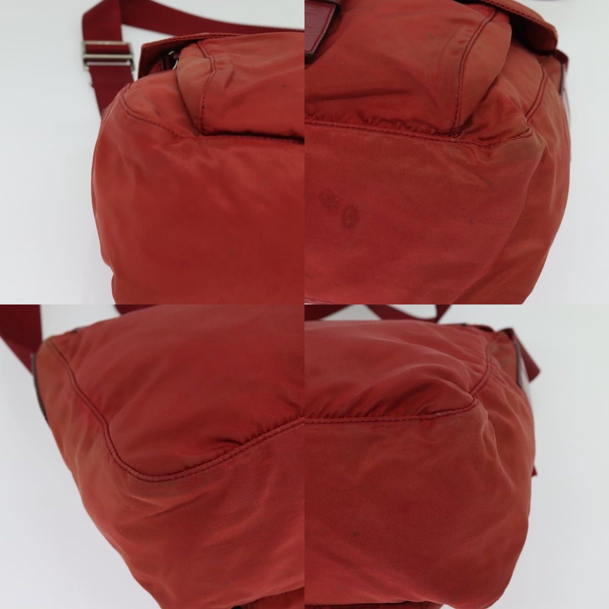 Prada PRADA Shoulder Bag Nylon Red Silver Size ONE SIZE - 10 Thumbnail