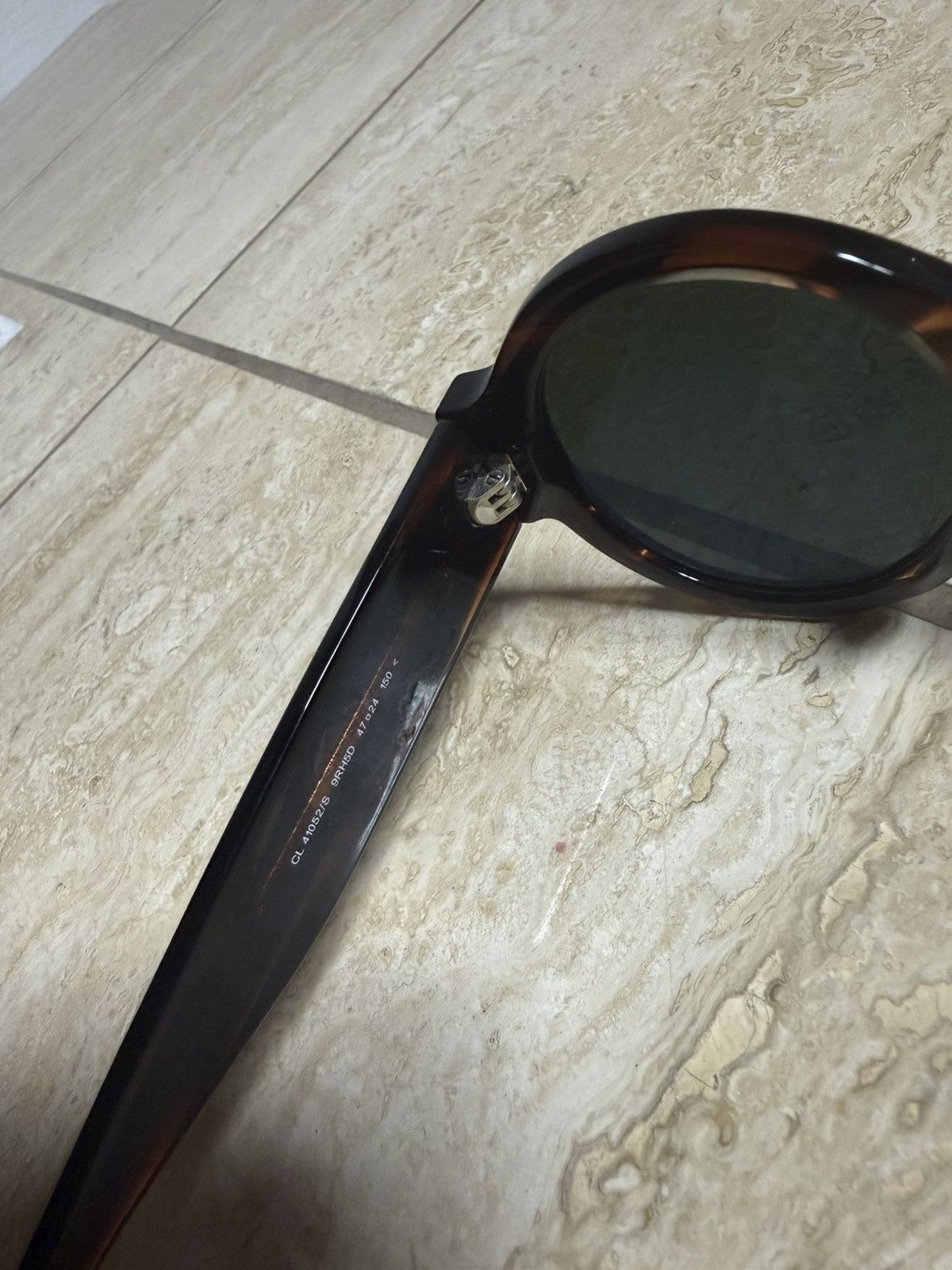 Celine Celine CL40152I Round Tortoise Sunglasses Made in Italy Size ONE SIZE - 4 Thumbnail