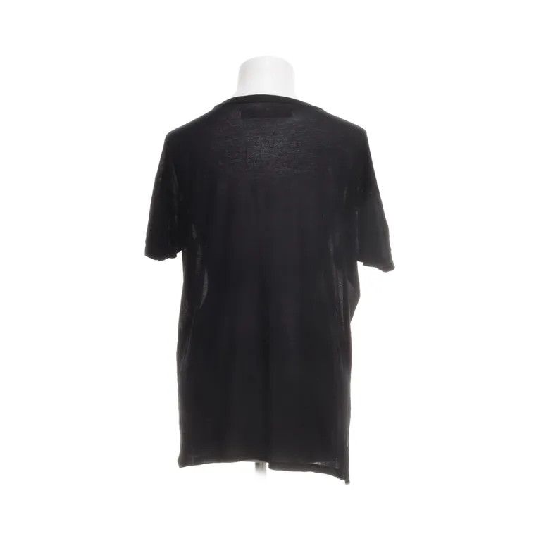 Enza Costa Semi-Sheer Scoop Neck T-Shirt Black Size M Size M / US 6-8 / IT 42-44 - 2 Thumbnail