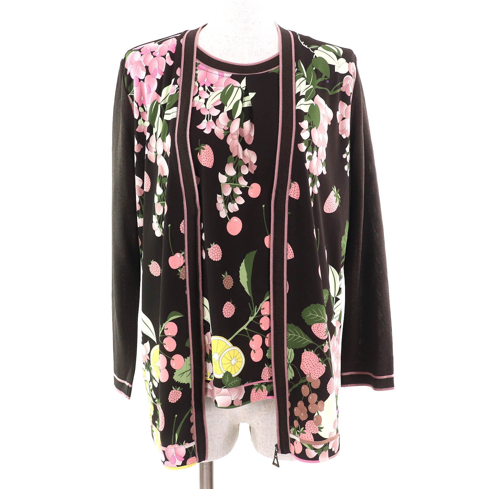Other Other LEONARD SPORT Floral print Knit 2way Top Cotton Tops DUTY FREE for USA Size ONE SIZE - 1 Thumbnail