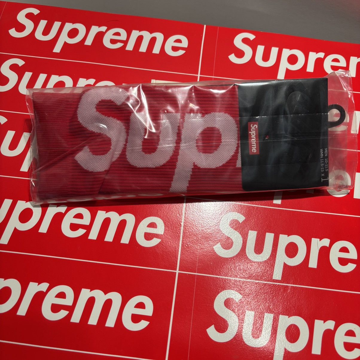 Nike × Supreme Supreme X Nike lightweight crew sock red new SS21 2021 Size ONE SIZE - 1 Thumbnail
