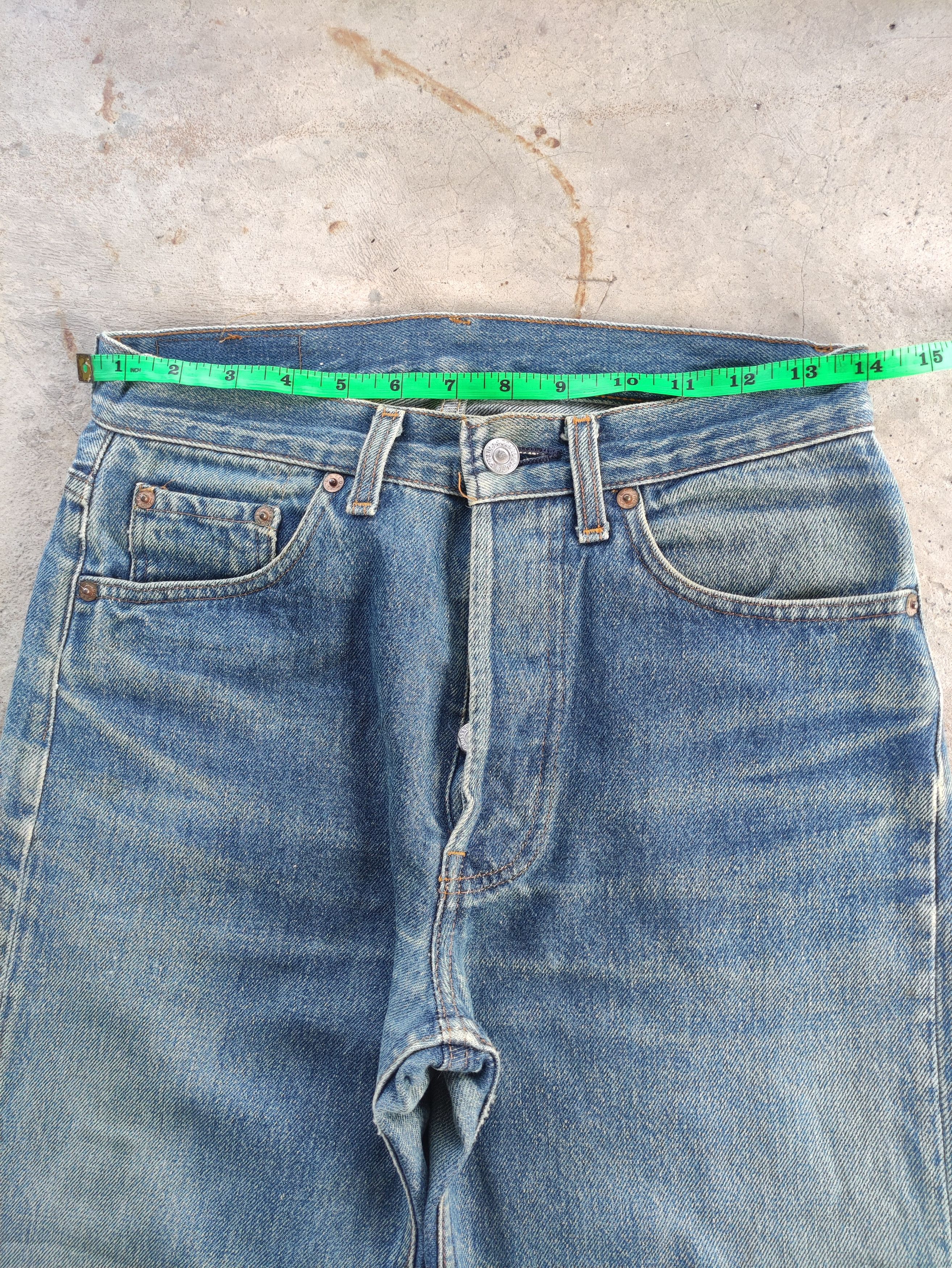 Levi's Vintage Levis 501 usa Button Jean Distressed Faded Denim Size US 28 / EU 44 - 6 Thumbnail