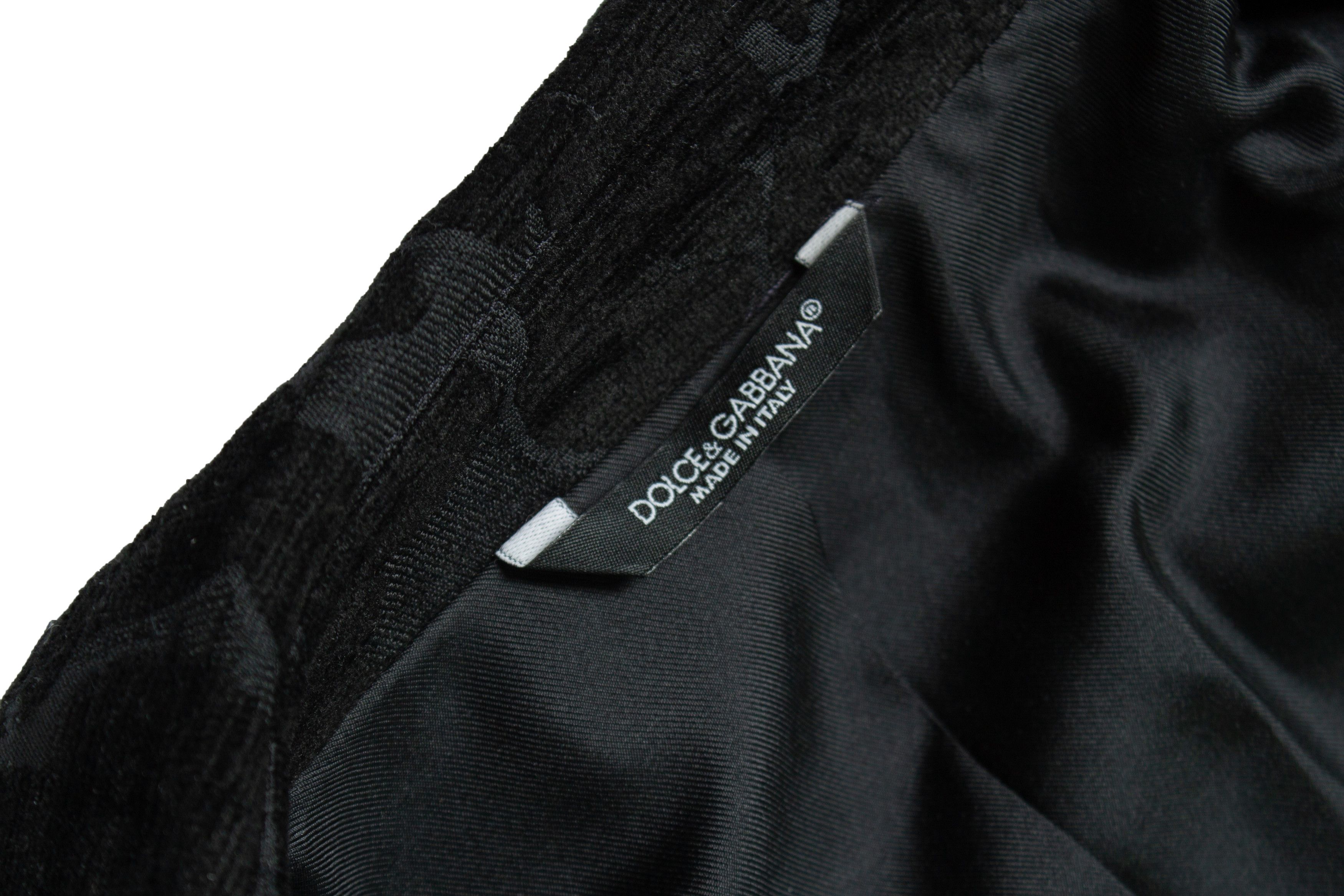 Dolce & Gabbana Dolce & Gabbana, Black jacquard woven coat Size US L / EU 52-54 / 3 - 7 Thumbnail