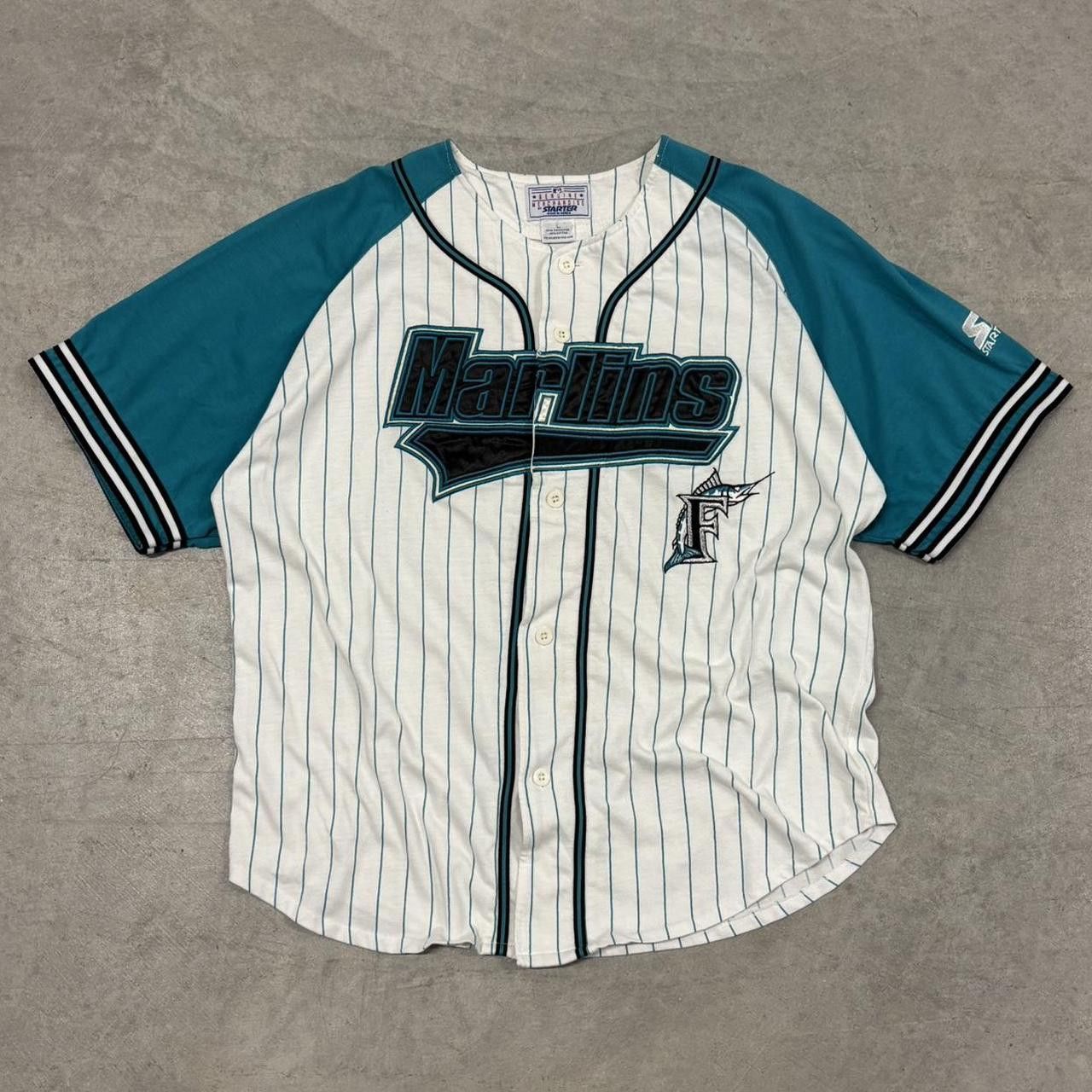 Starter Vintage Florida Marlins Starter Pinstripe Jersey Size US L / EU 52-54 / 3 - 2 Thumbnail