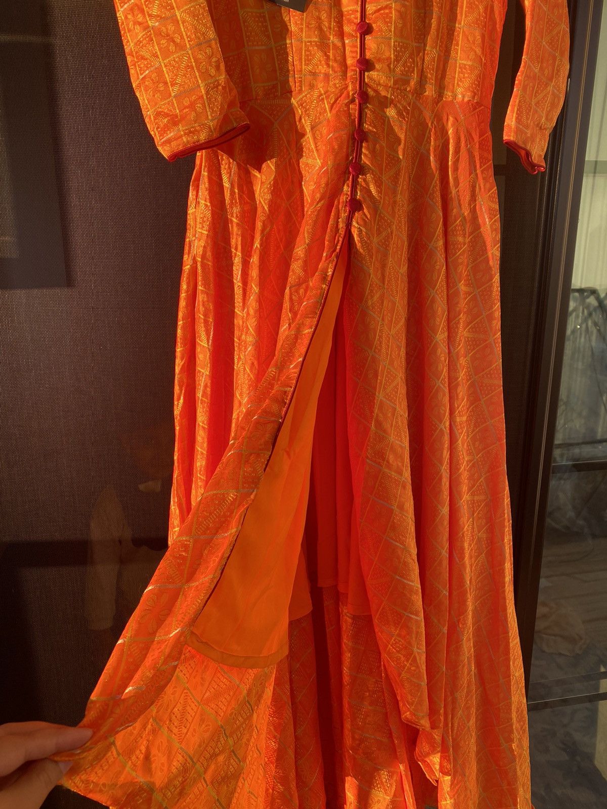 Other Pakistani High Low Anarkali Gown Partywear Wedding New Dress Size S / US 4 / IT 40 - 7 Thumbnail