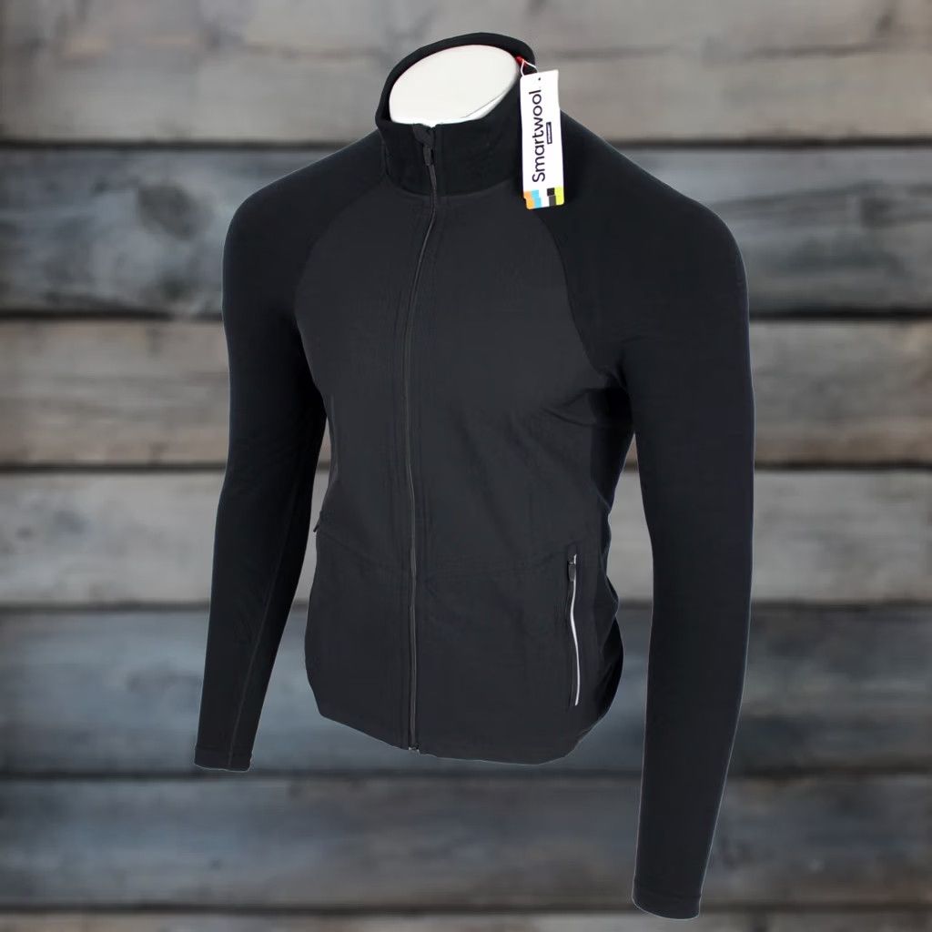 Smartwool Smartwool Men's Intraknit Active Full Zip Jacket Merino Wool Black S Small Long Sleeve Size US S / EU 44-46 / 1 - 1 Thumbnail