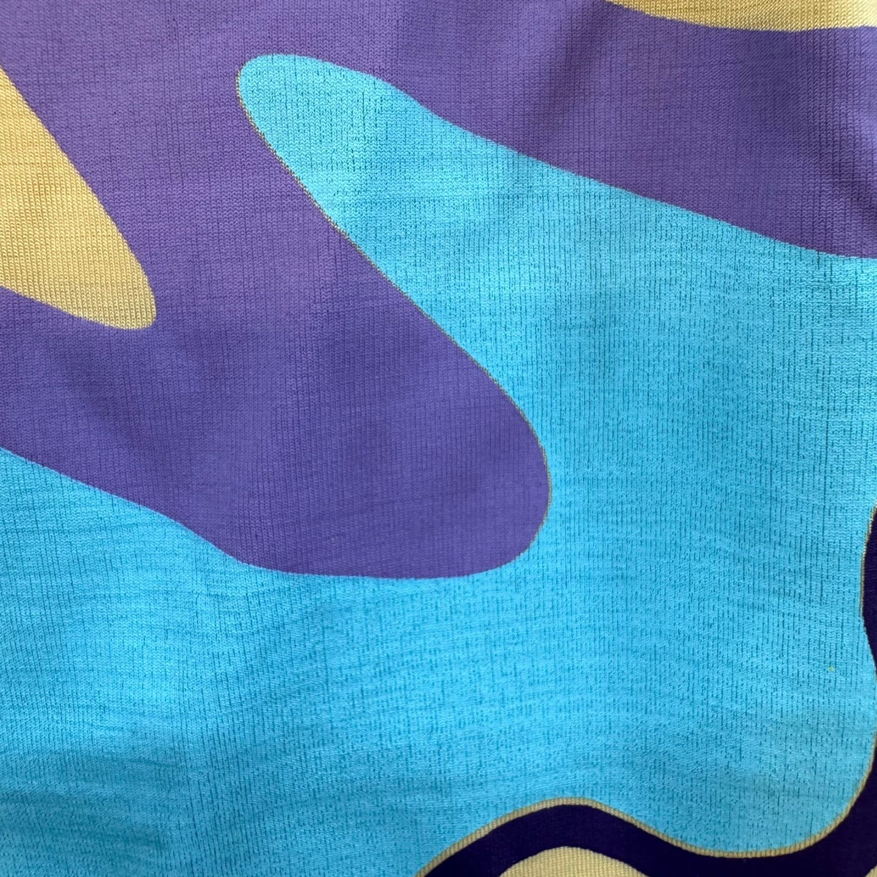 Vintage VINTAGE Naf Naf Halter Top Abstract Groovy Retro Rave Fairy Whimsigoth Shirt Adults Womens M Purple Size M / US 6-8 / IT 42-44 - 4 Thumbnail