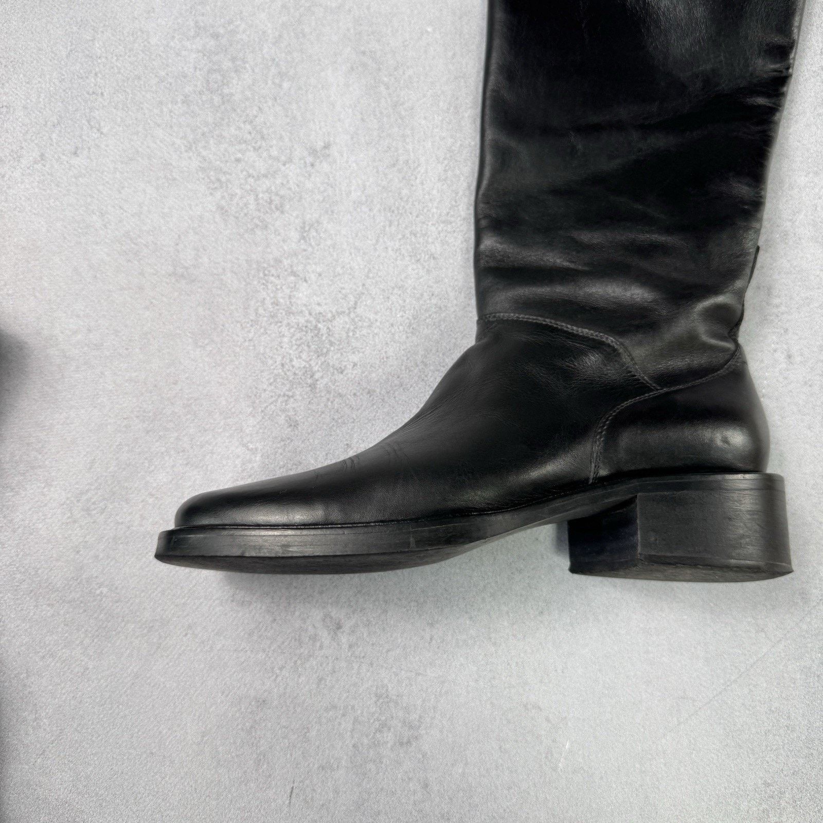 Max Mara MAX MARA Leather Women High Black boots Black Size 38 US 8 Size US 8 / IT 38 - 14 Thumbnail