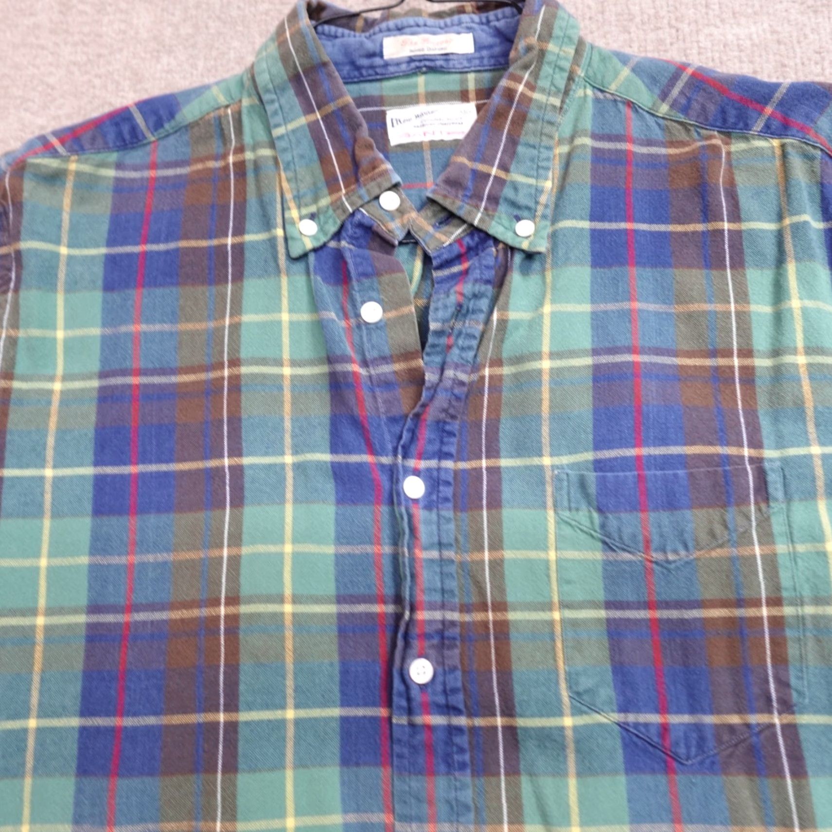 Gant GANT Mens Shirt XL Blue Indigo Plaid Oxford Button-Down The Hugger OCBD Slimer Fit Long Sleeve Button Up Men Size US XL / EU 56 / 4 - 2 Thumbnail