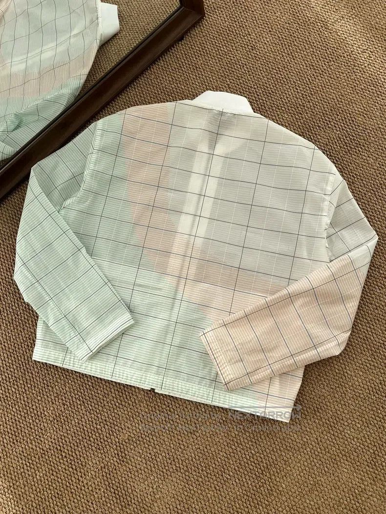 Hermes Hermes Striped baseball collar zip-up long-sleeve jacket, Size US M / EU 48-50 / 2 - 2 Thumbnail