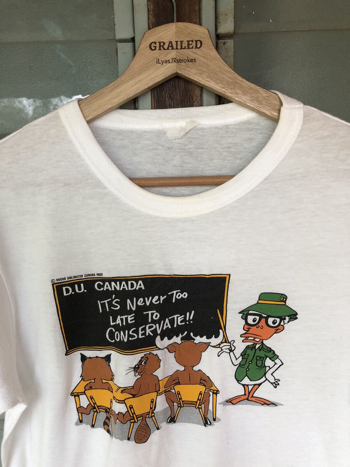 Vintage Vintage Ducks Unlimited Canada 1983 Shirt Tee Size US S / EU 44-46 / 1 - 11 Thumbnail