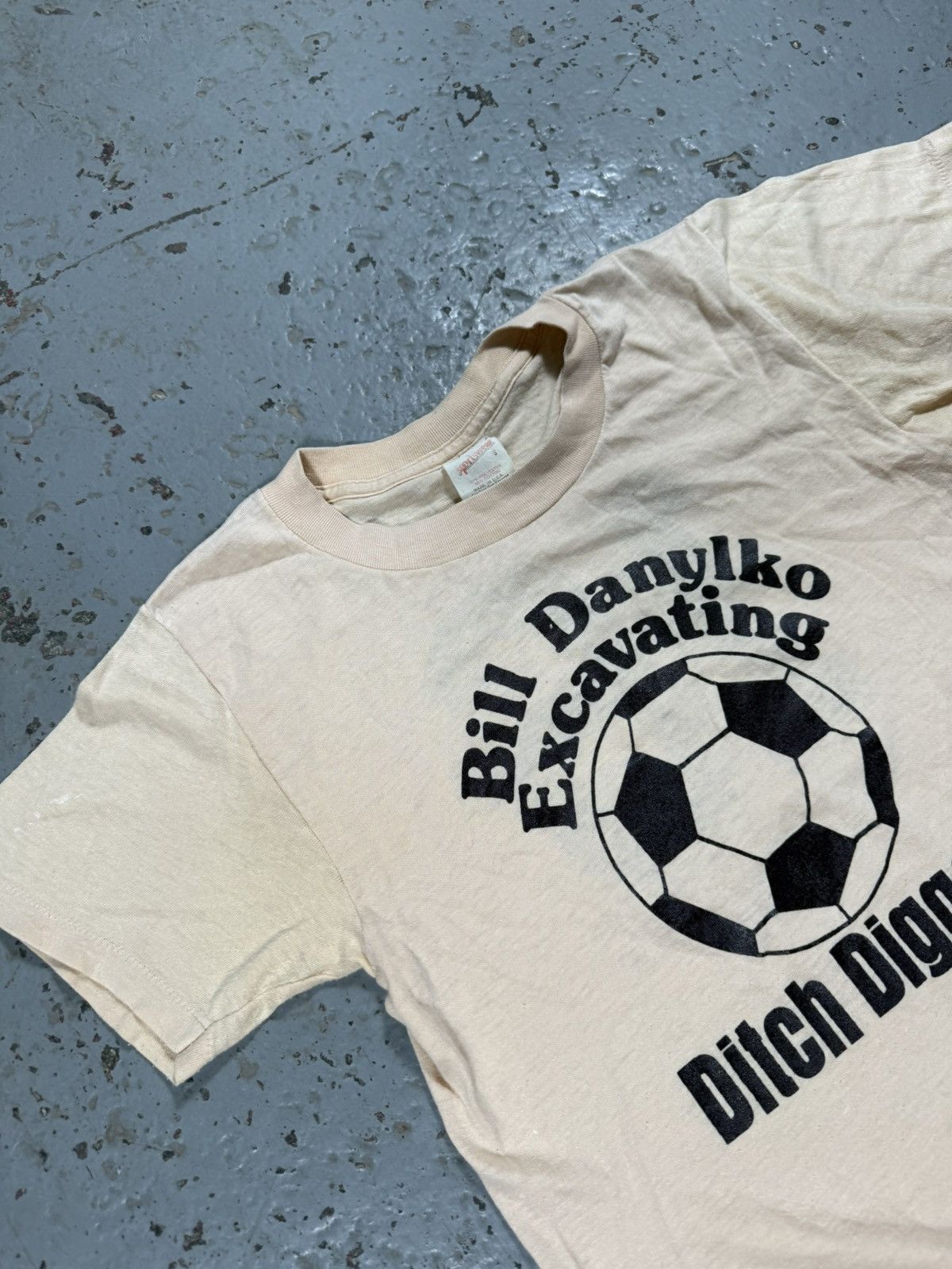 Vintage Vintage 70s Style Ditch Digger Single Stitch Soccer Tee Size US S / EU 44-46 / 1 - 5 Thumbnail