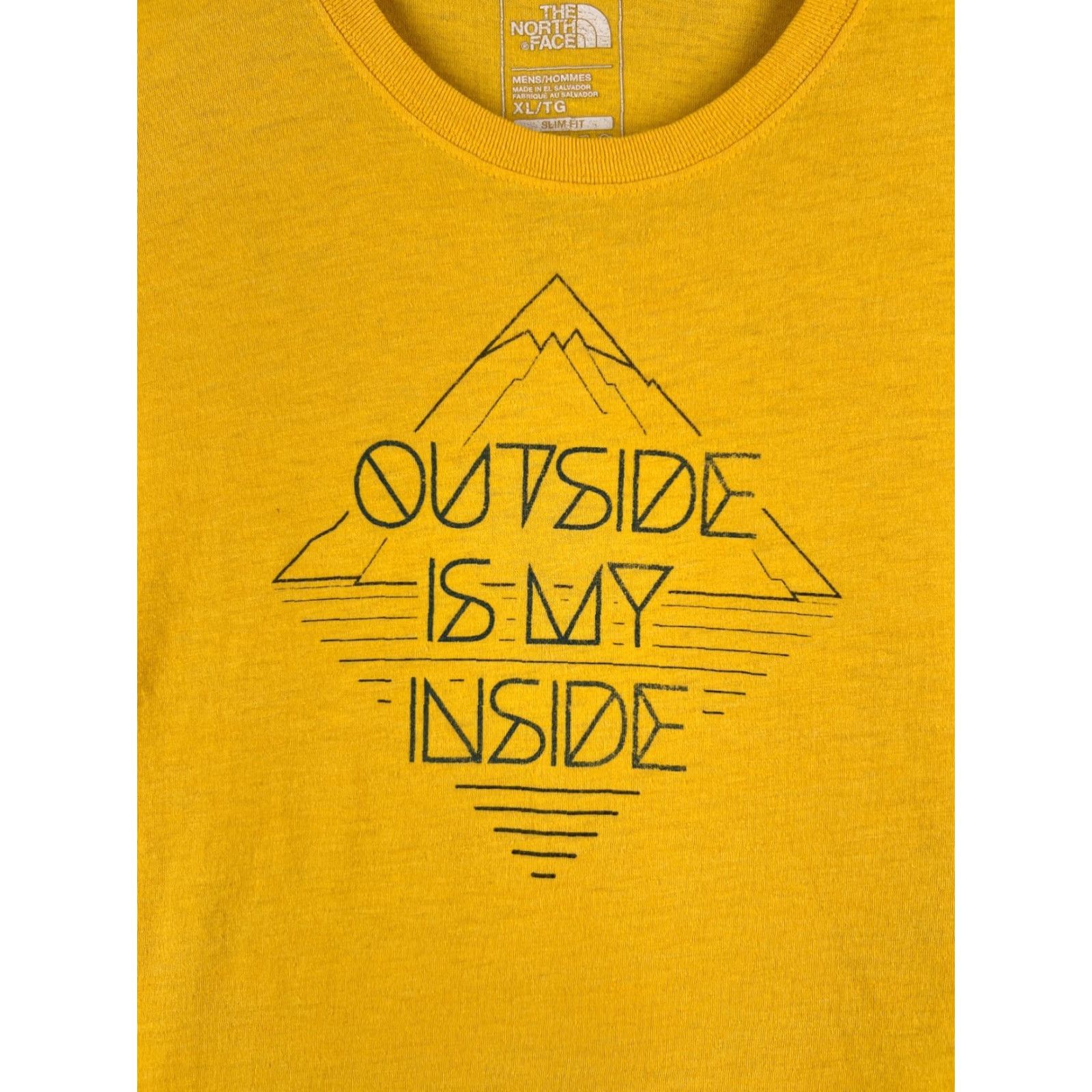 The North Face The North Face Shirt Men XL Yellow Short Sleeve Crew Neck Polyester Logo Size US XL / EU 56 / 4 - 6 Thumbnail