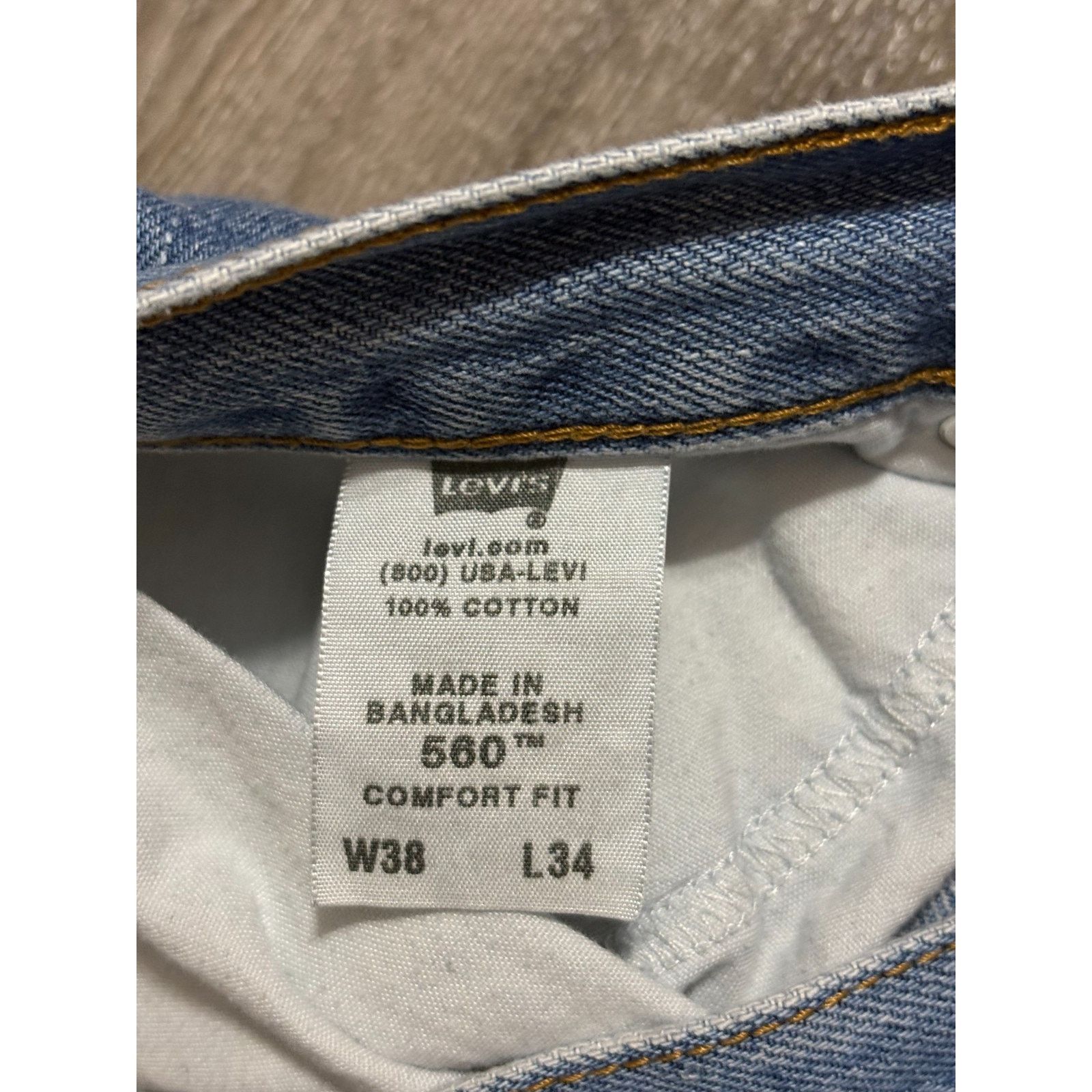 Levi's Vintage Levis 560 Comfort Fit Jeans Retro Y2K - Men’s 38x32 Size US 38 / EU 54 - 8 Thumbnail