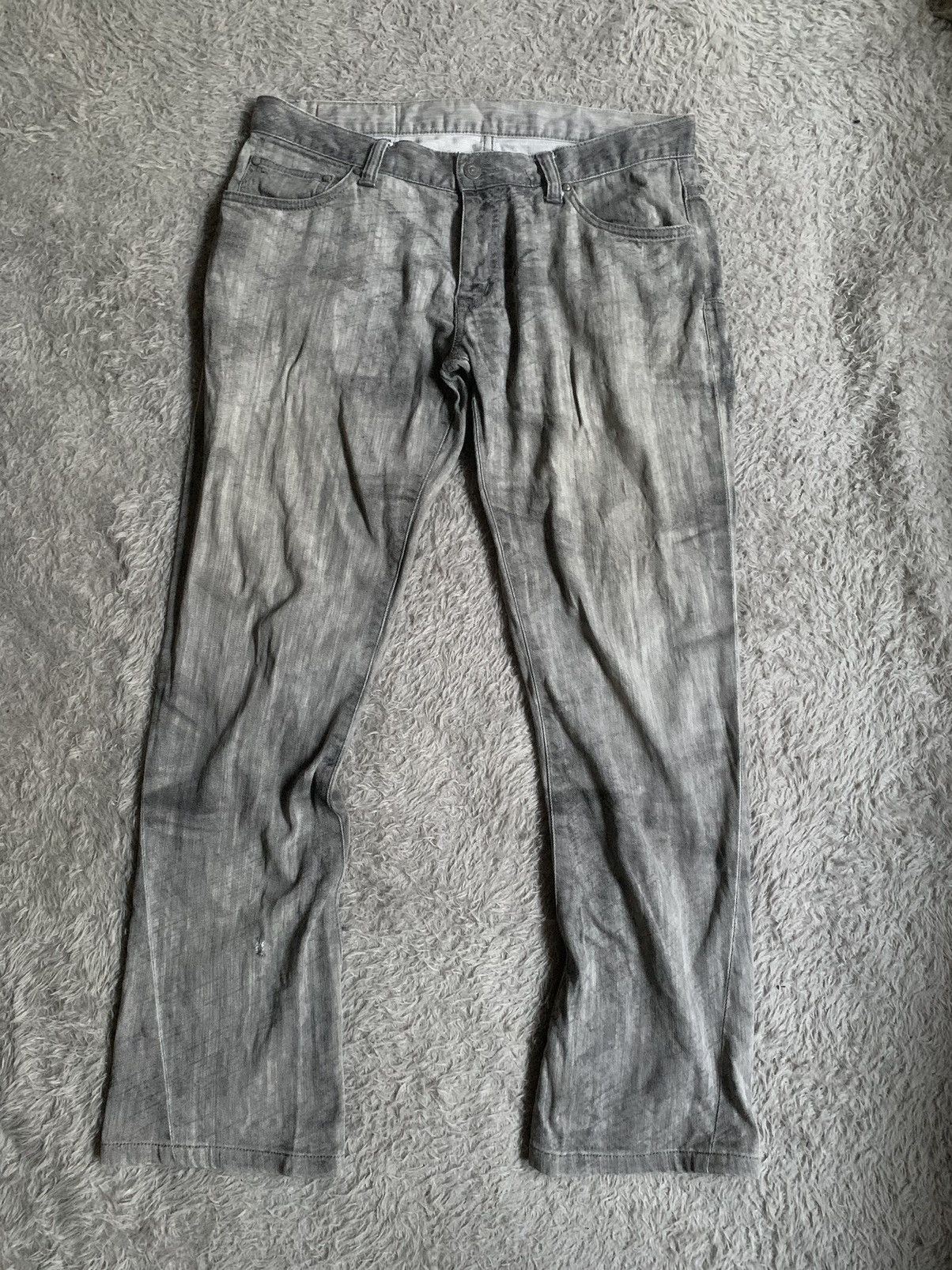 Japanese Brand Vintage Tornado Mart Cut Spiral Mud Wash Jeans pant Size US 34 / EU 50 - 1 Thumbnail