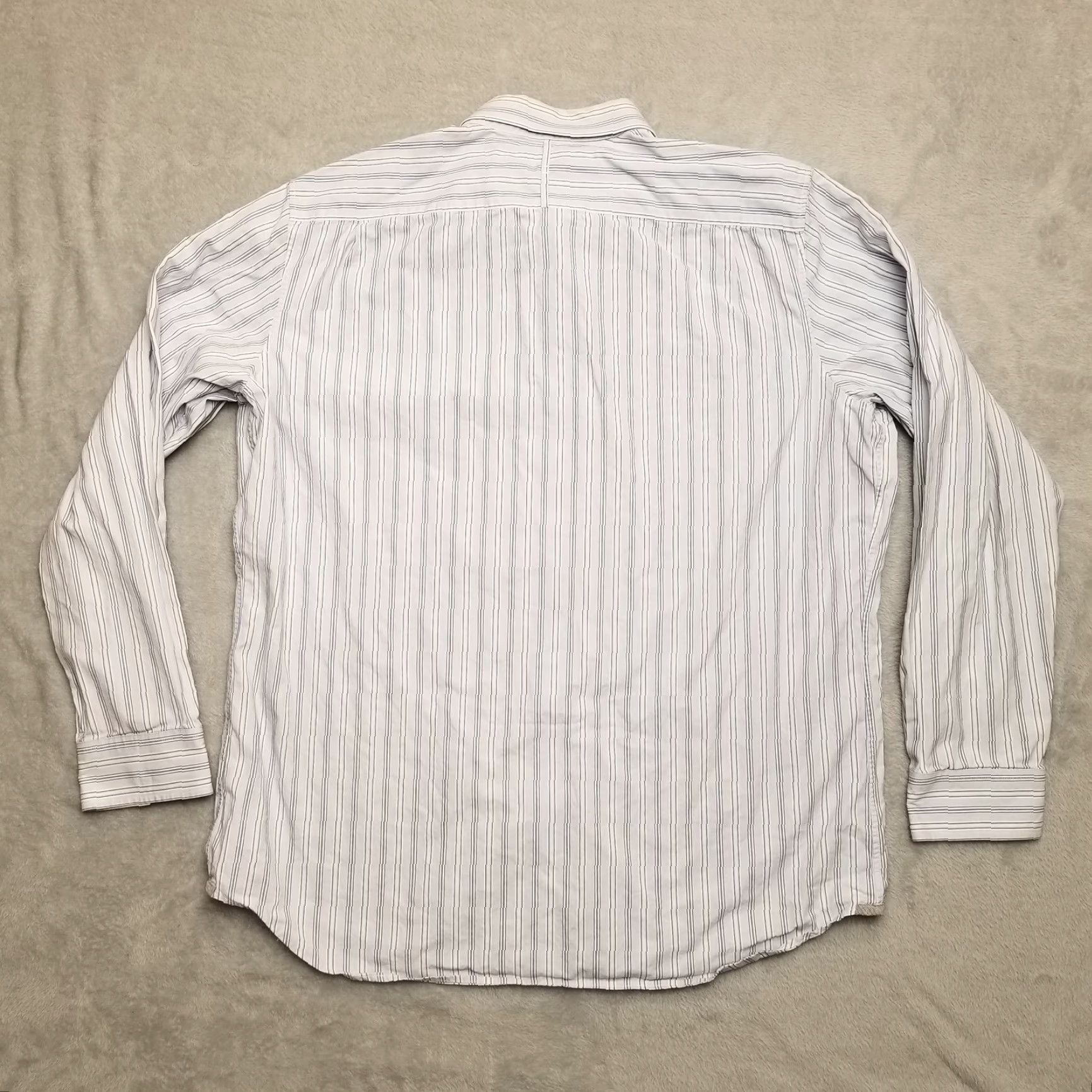 Banana Republic Banana Republic Shirt Mens XXL 17.5 Blue Striped 100% Cotton Long Sleeve Button-Up Casual, Business Mens Shirt Size US XL / EU 56 / 4 - 6 Thumbnail