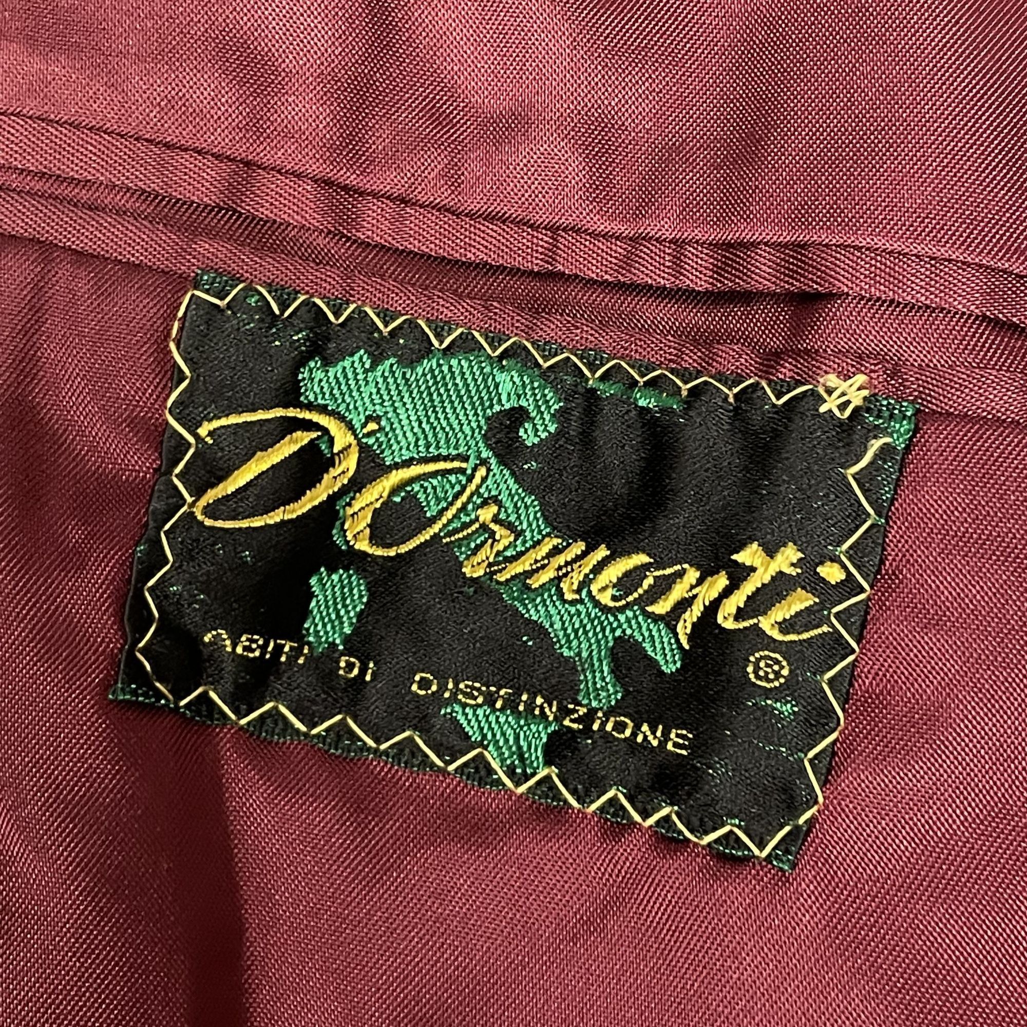 Other Vtg Maroon Gold Btn Sport Coat Double Breasted Wool Jacket Size 46R - 8 Thumbnail