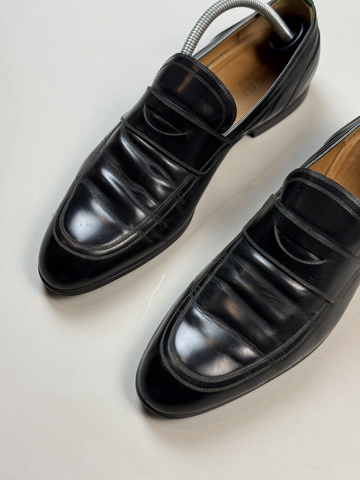 Gucci Gucci Men’s Leather Penny Loafers Formal Shoes Size US 8.5 / EU 41-42 - 11 Thumbnail