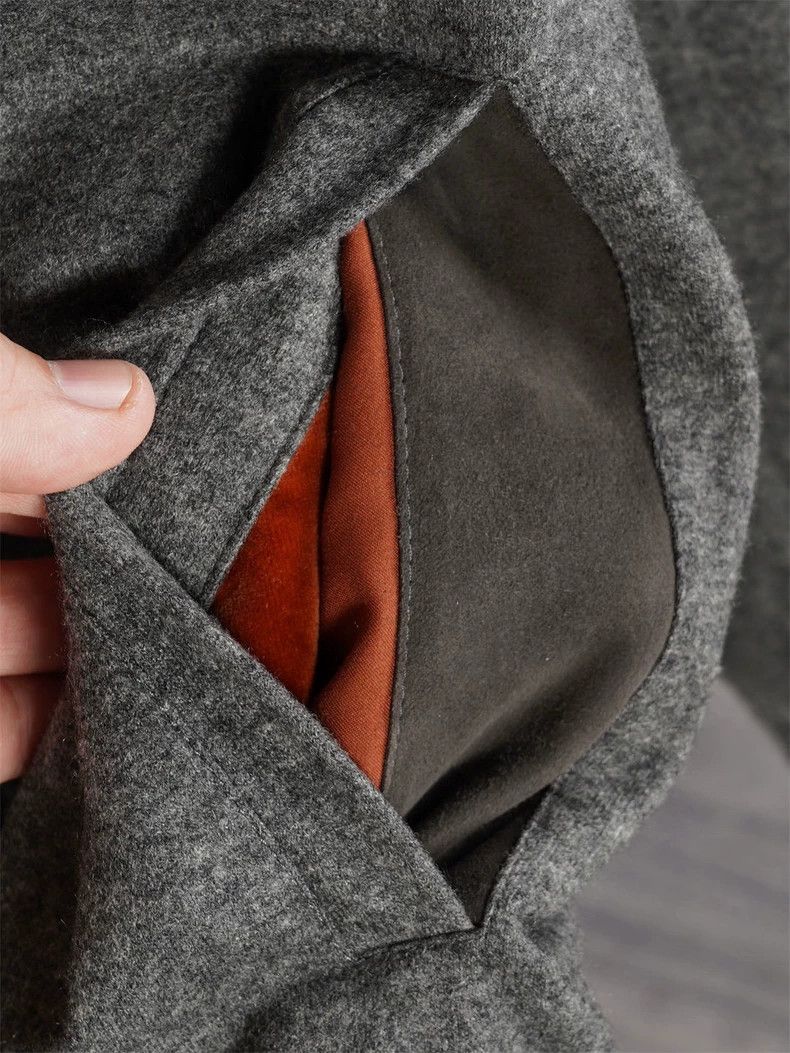 Loro Piana LORO PIANA Felt hooded coat Size US L / EU 52-54 / 3 - 8 Thumbnail
