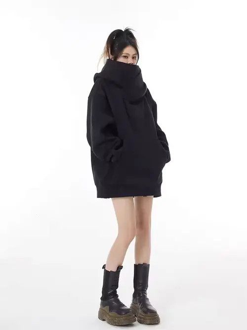 Japanese Brand Asaoka x Aoshi Autumn Solid Color Ninja Turtleneck Hoodie Size US XL / EU 56 / 4 - 3 Thumbnail