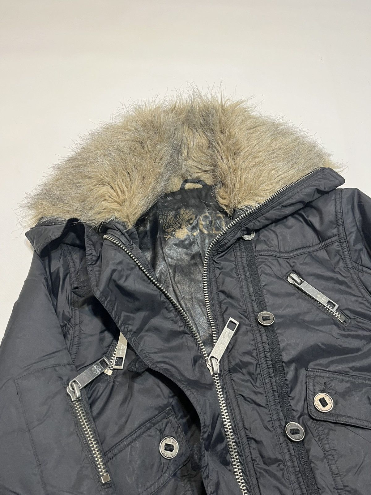 If Six Was Nine Vintage Hysteric Glamour Fur Style Bomber Jacket Size M / US 6-8 / IT 42-44 - 4 Thumbnail