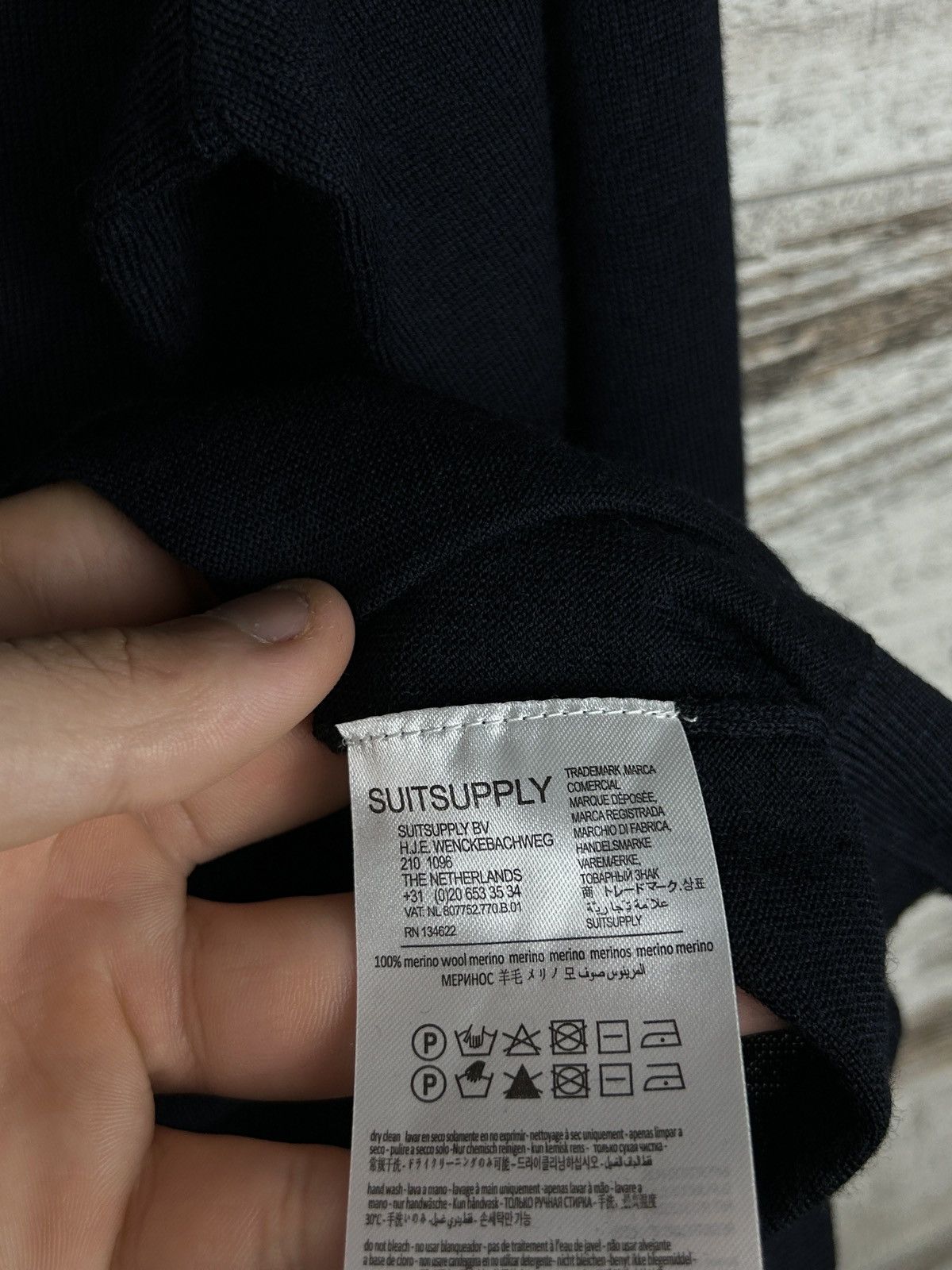 Suitsupply × Vintage Mens Suitsupply merino wool sweater luxury size L knitwear Size US L / EU 52-54 / 3 - 7 Thumbnail