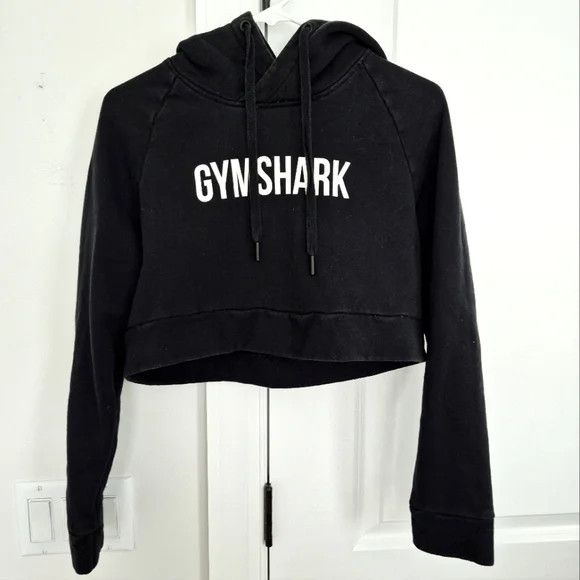 Gymshark Logo Cropped Crest Hoodie Active Athletic Comfy Workout Size S / US 4 / IT 40 - 12 Thumbnail