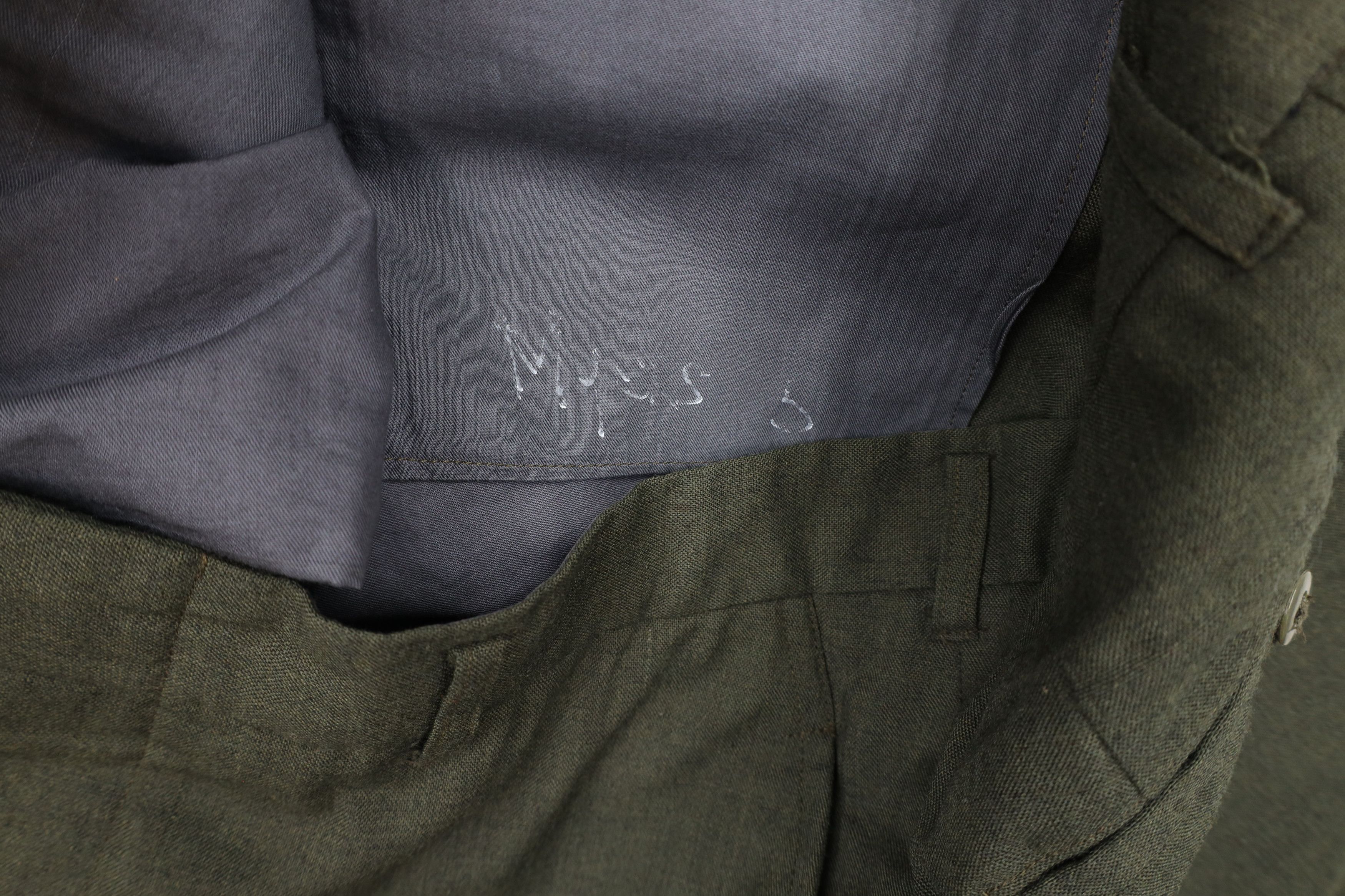 Vintage Vintage 70s Streetwear Flat Front Trousers Chino Pants Green Size US 34 / EU 50 - 7 Thumbnail