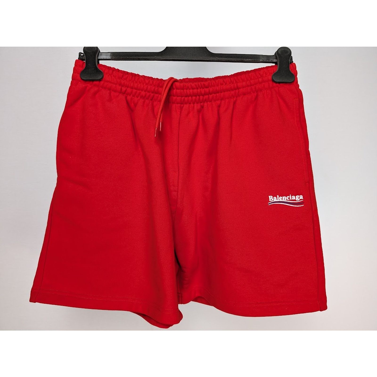 Balenciaga o1rshd1 Sweat Shorts in Bright Red S Size US 30 / EU 46 - 2 Thumbnail
