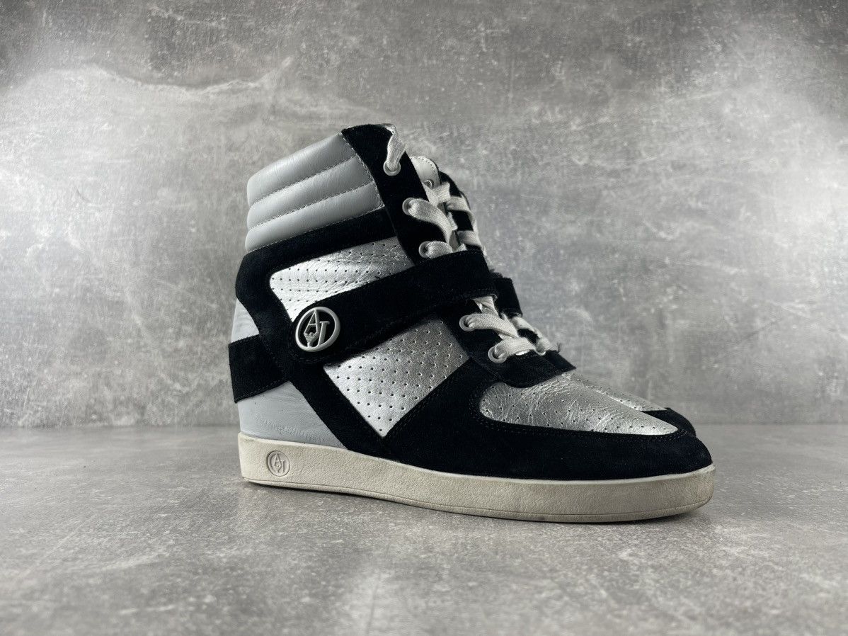 Armani Armani Jeans Y2K Archives Wedge Heel High Top Sneakers Shoes Size US 9 / IT 39 - 2 Thumbnail