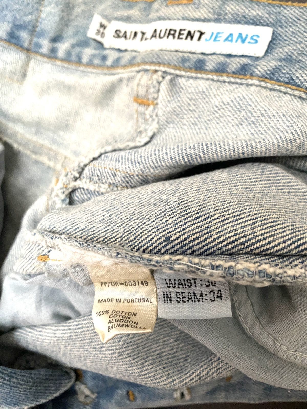 Designer × Vintage × Yves Saint Laurent Vintage Brand Yves Saint Lauren Denim 1990s Size US 30 / EU 46 - 6 Thumbnail