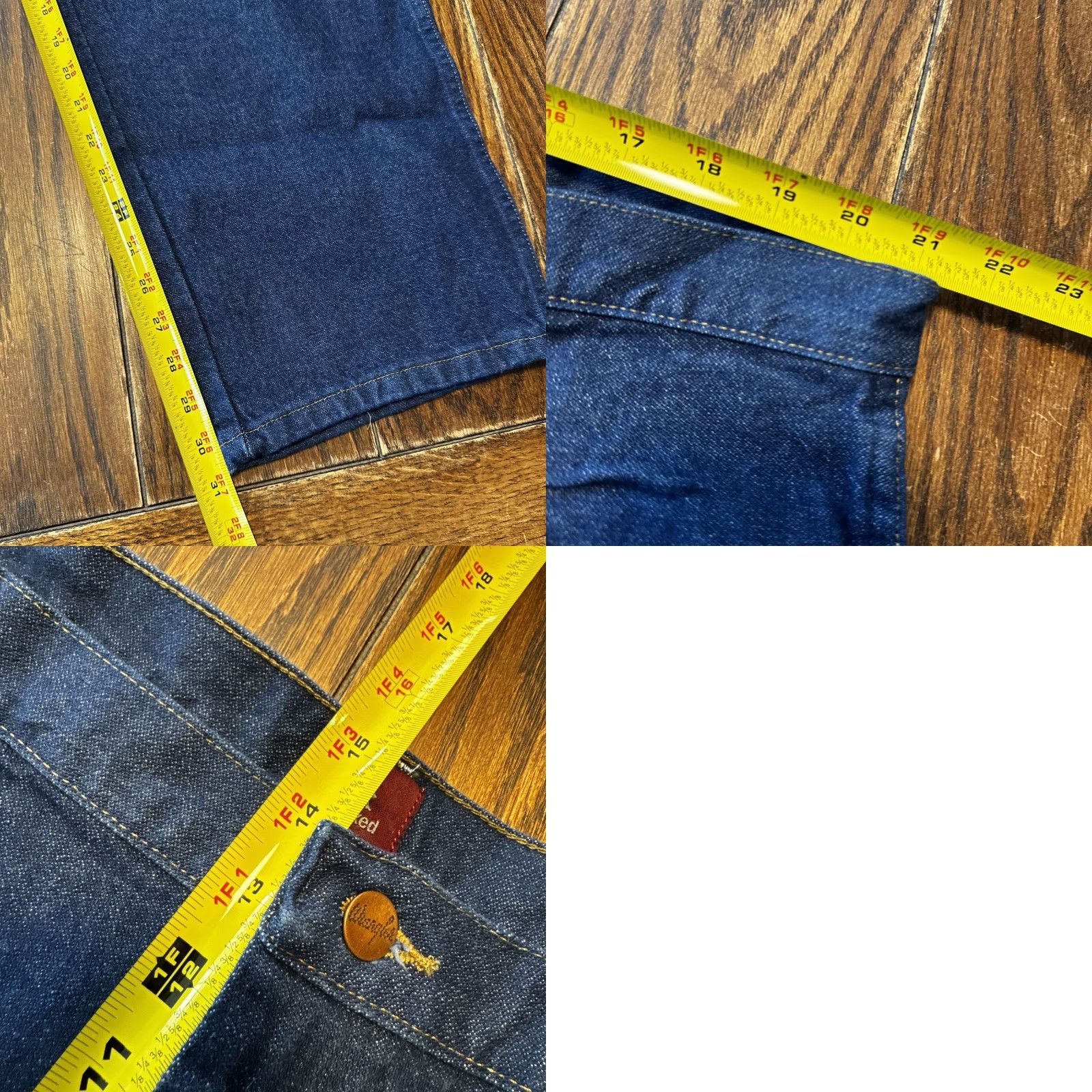 Wrangler VINTAGE Wrangler Jeans 42x30 Relaxed Denim Western Cowboy Boot Cut Mens Regular 42x30 Blue Cotton 5-Pocket Size US 42 / EU 58 - 10 Thumbnail