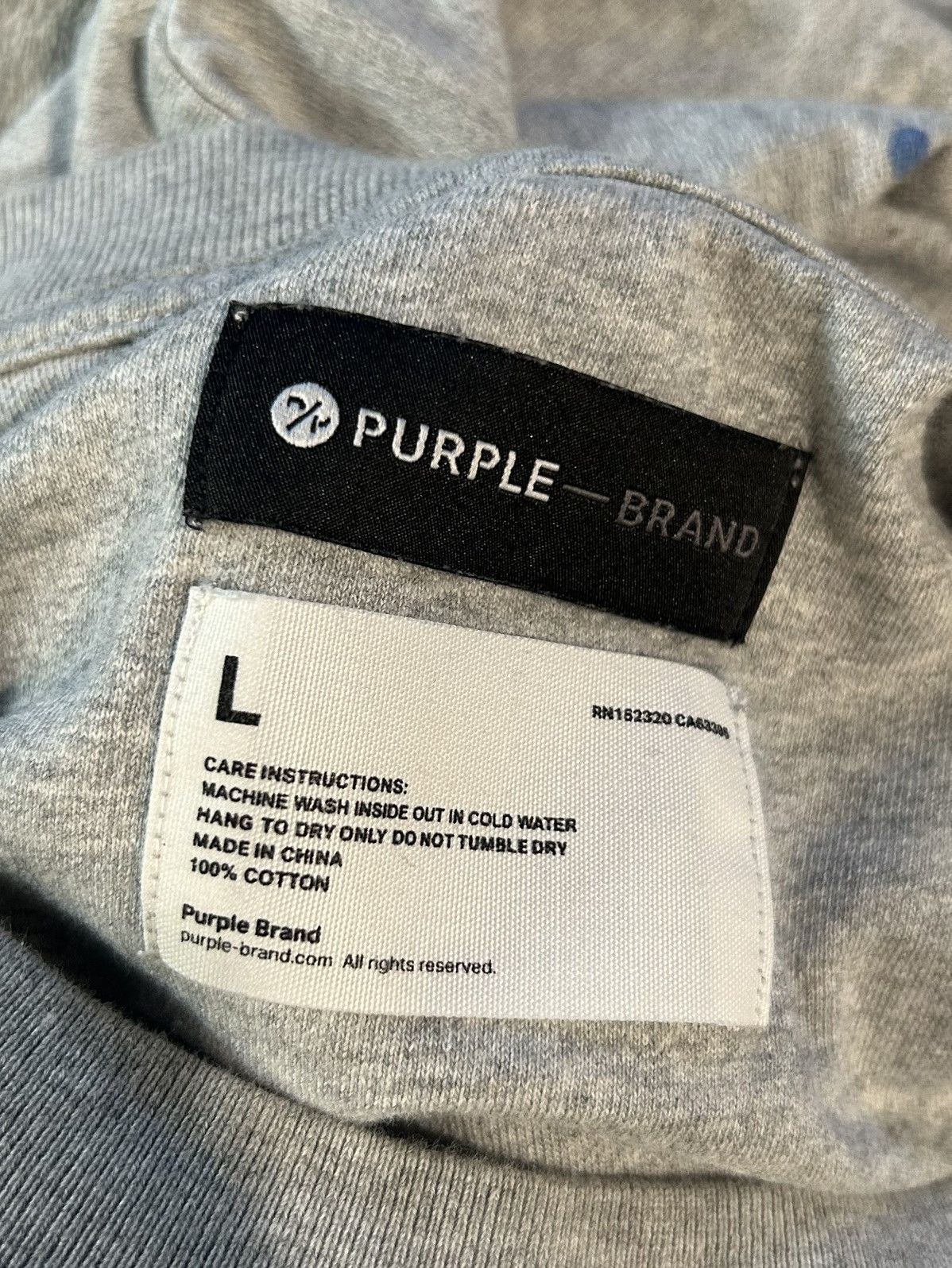 Purple Brand Purple Brand Stencil Logo Paint Splatter Tee Size US L / EU 52-54 / 3 - 4 Thumbnail