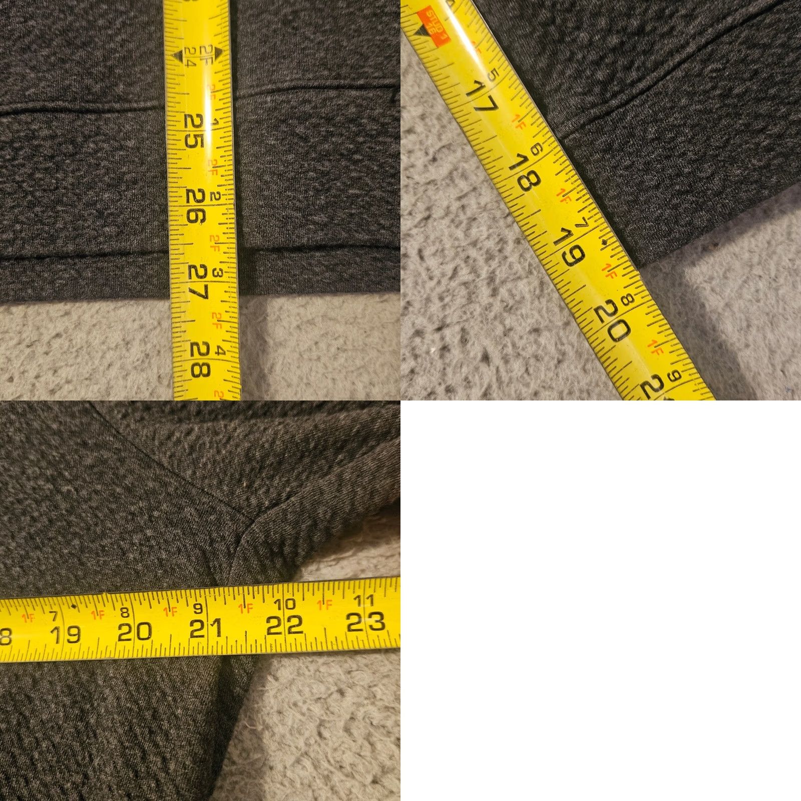 Lululemon Lululemon Mens Medium Gray Textured Double-Knit Cotton Half Zip M3EOYS Size US M / EU 48-50 / 2 - 8 Thumbnail