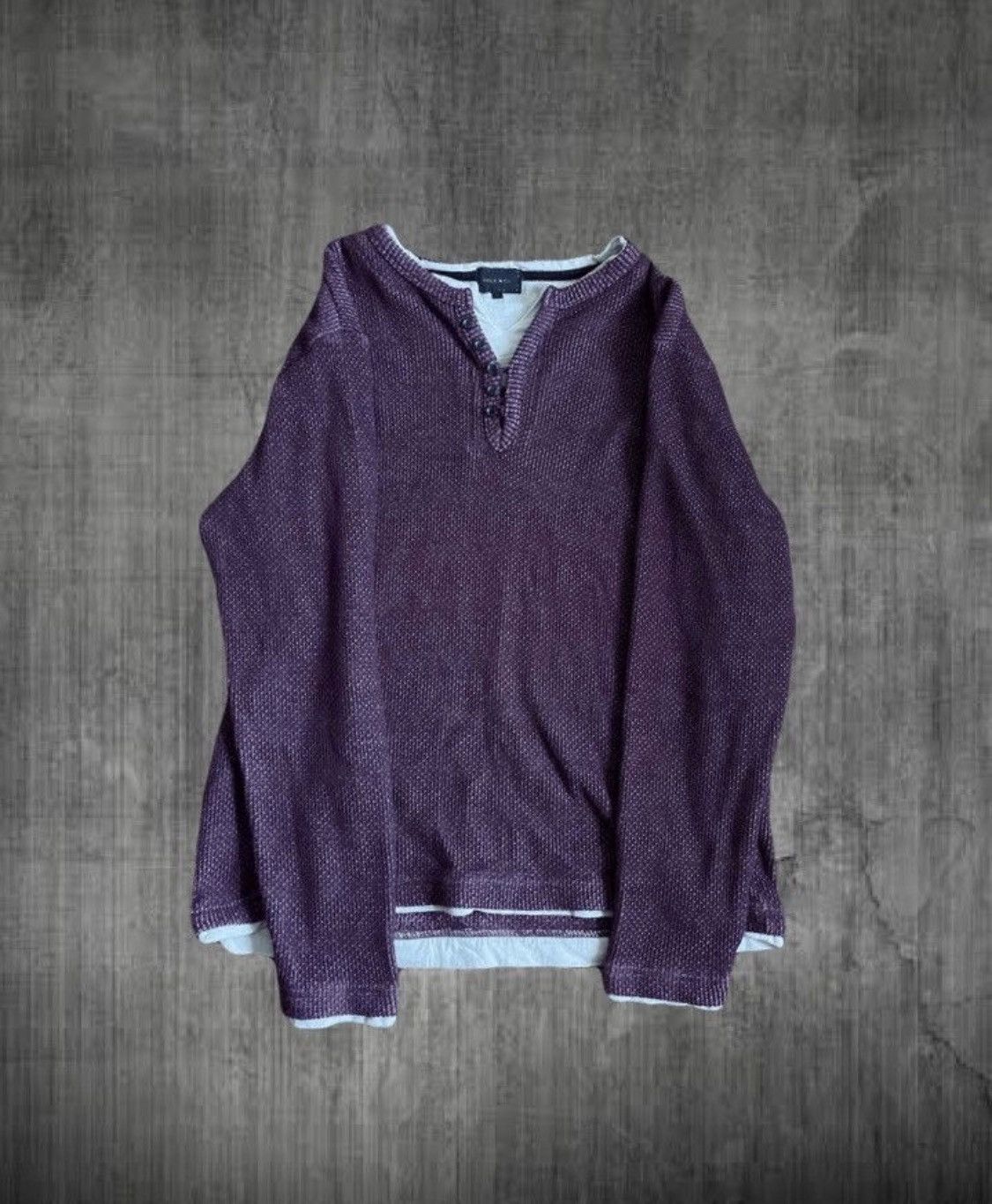 If Six Was Nine 2000s Japanese archive double layer knit sweater Size US S / EU 44-46 / 1 - 1 Thumbnail