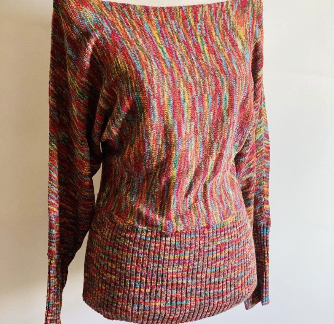 Other SANS SOUCI SEMI OFF SHOULDER MULTI COLOR PULLOVER SWEATER Size M / US 6-8 / IT 42-44 - 5 Thumbnail