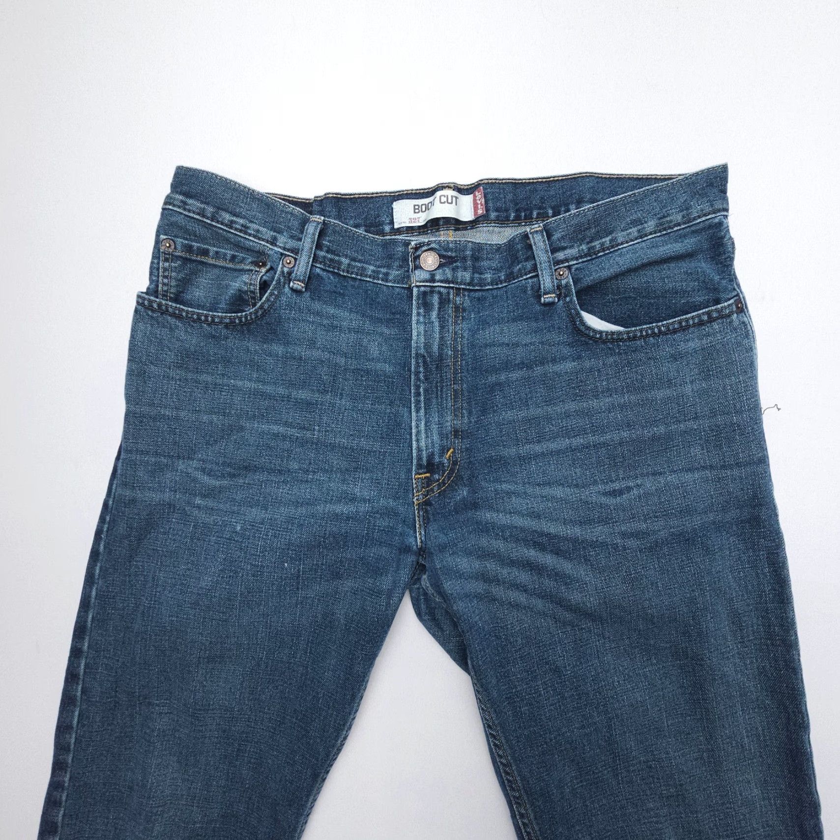 Levi's Levi's 527 Bootcut Jeans Mens 44 Regular Blue Dark Wash Y2K Western Size US 44 / EU 60 - 5 Thumbnail
