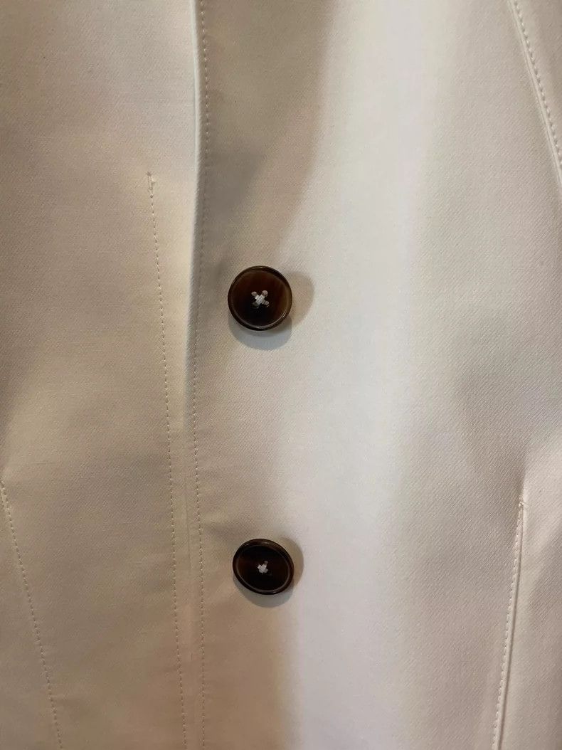 Jil Sander Jil Sander White Chinese Collar Suit Size XXS / US 00 / IT 34 - 5 Thumbnail