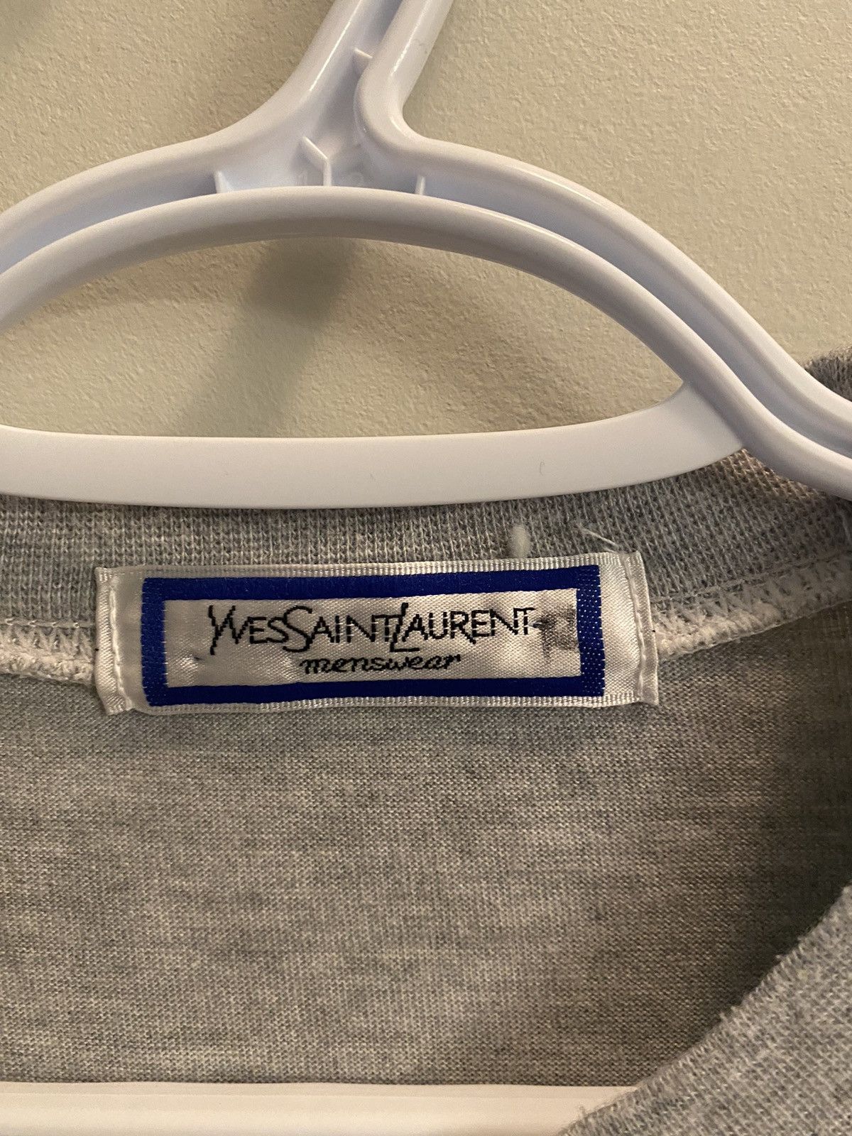 Japanese Brand × Vintage × Yves Saint Laurent Vintage YSL Big Logo Spellout Shirt Rare Size US L / EU 52-54 / 3 - 3 Thumbnail