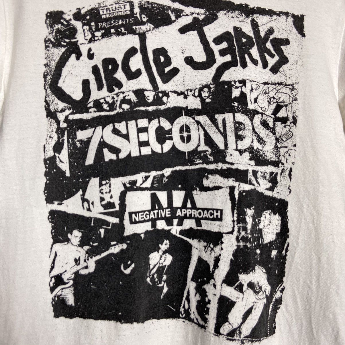 Band Tees × Vintage Vintage Circle Jerks / 7 Seconds Trust Records Tour Punk Tee Size US S / EU 44-46 / 1 - 2 Thumbnail