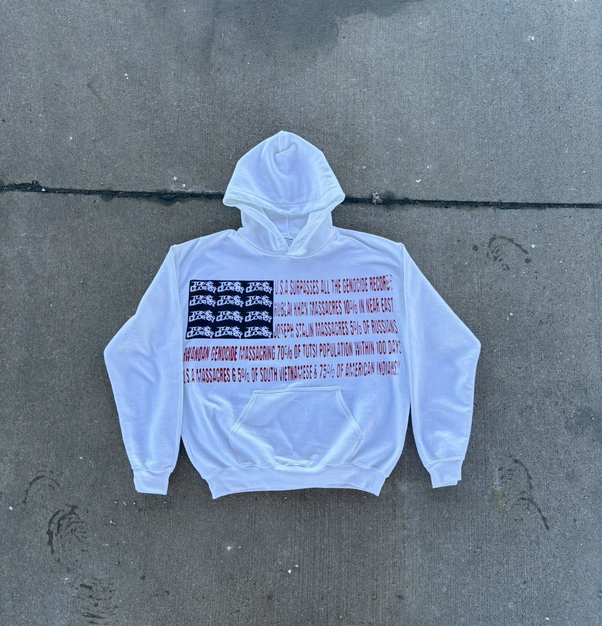 Vintage distressed oversized hoodie Size US S / EU 44-46 / 1 - 2 Thumbnail