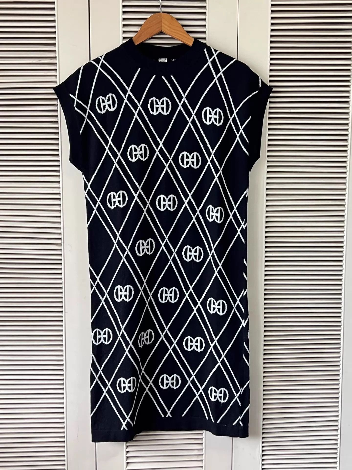 Hermes Hermès cashmere quilted logo dress 38 like new Size S / US 4 / IT 40 - 1 Thumbnail