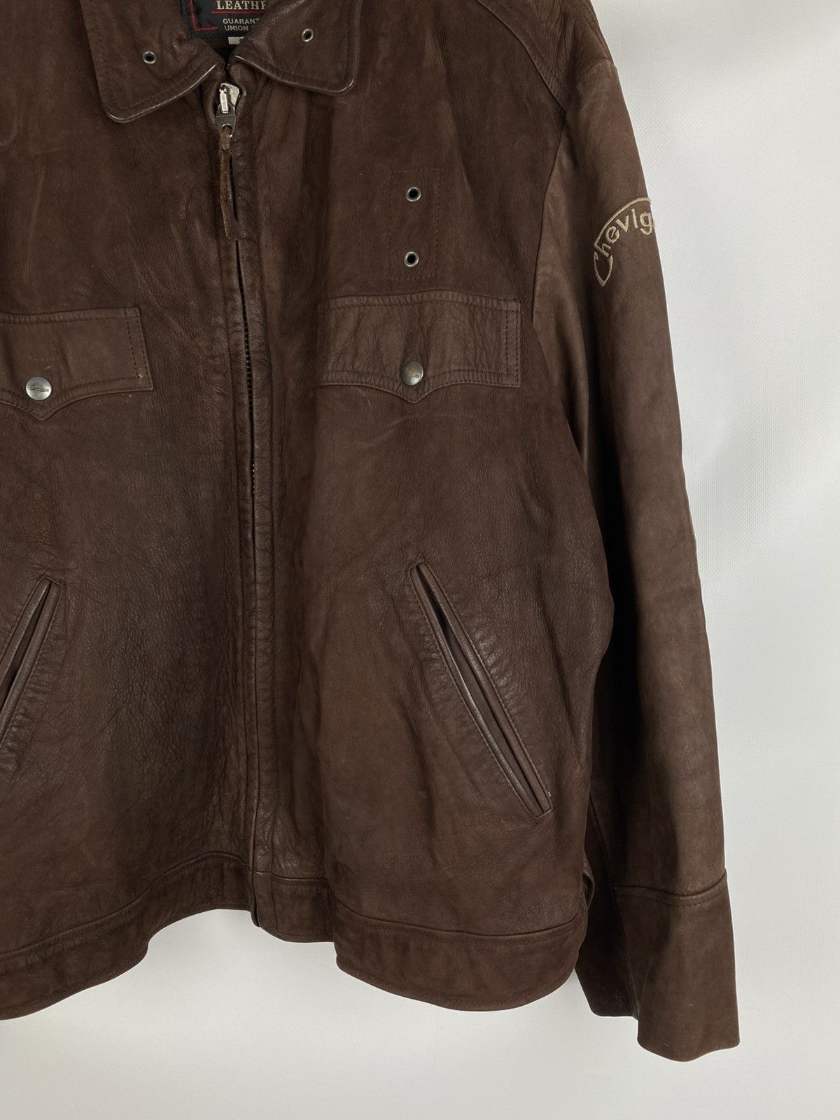 Chevignon Chevignon vintage men’s leather western style bomber jacket Size US XL / EU 56 / 4 - 4 Thumbnail