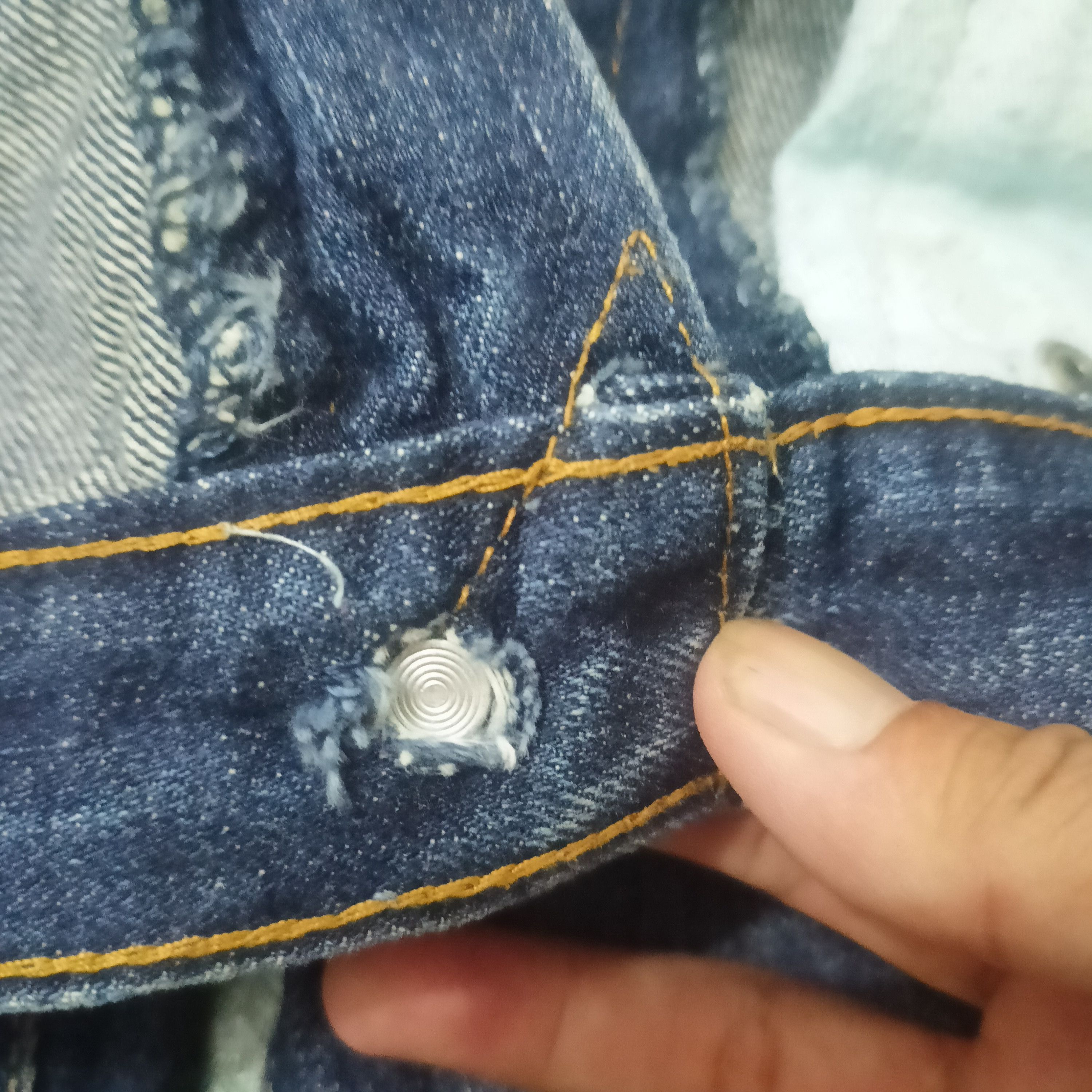 If Six Was Nine Rare Double Dog Distressed Denim Japan jeans Size US 32 / EU 48 - 11 Thumbnail
