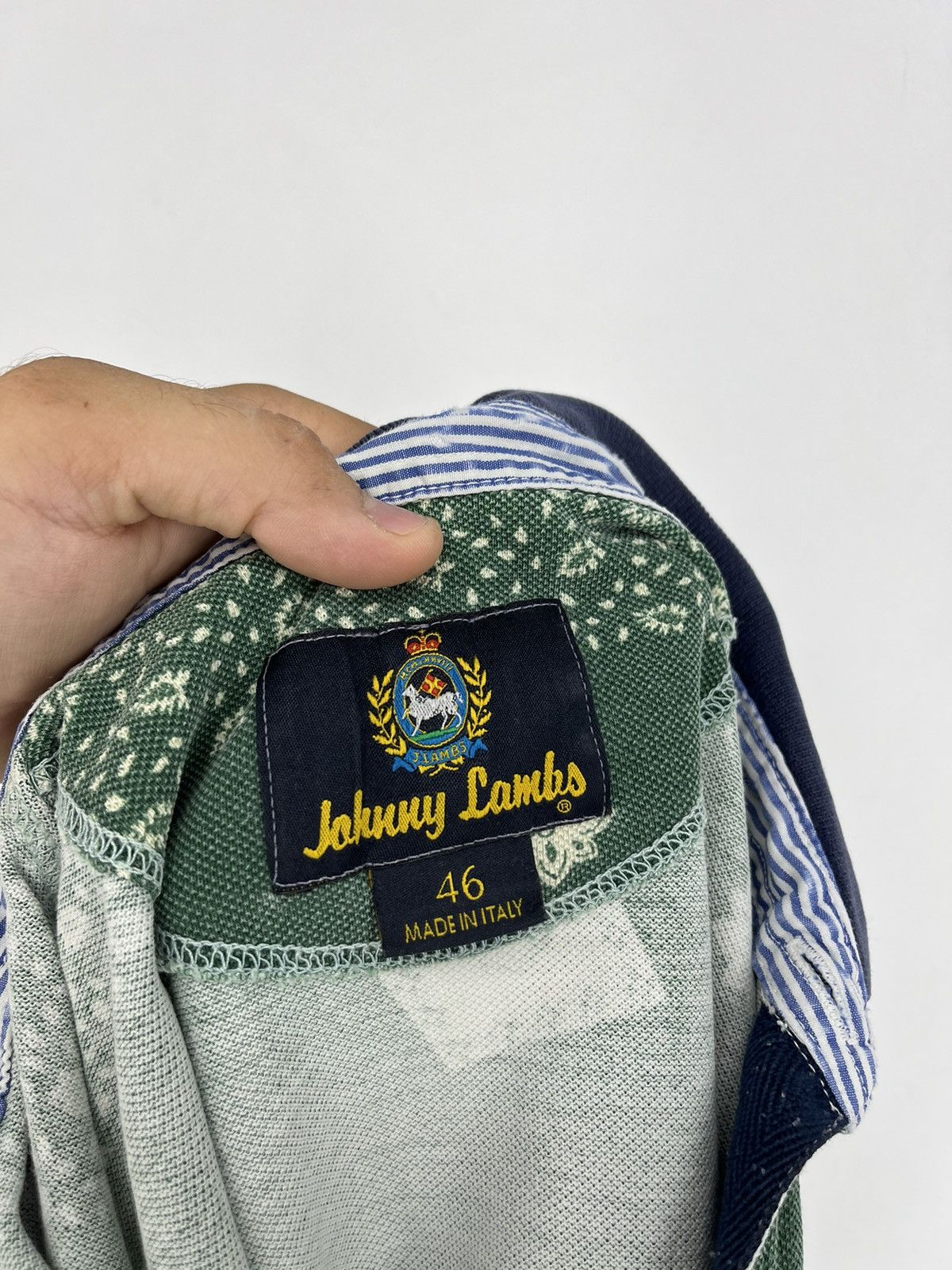 Vintage Vintage Johnny Lambs Milano polo Italy Paisley Size US M / EU 48-50 / 2 - 12 Thumbnail