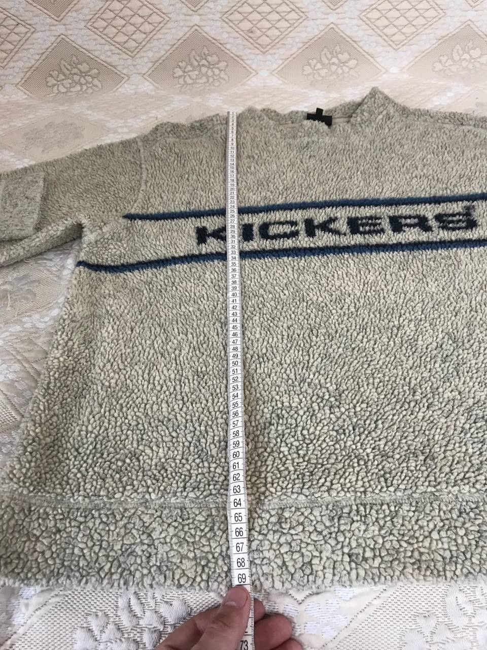 Kickers 🔥 KICKERS VINTAGE BIG LOGO FLEECE TEDDY Sweatshirt Pullover Size US L / EU 52-54 / 3 - 10 Thumbnail
