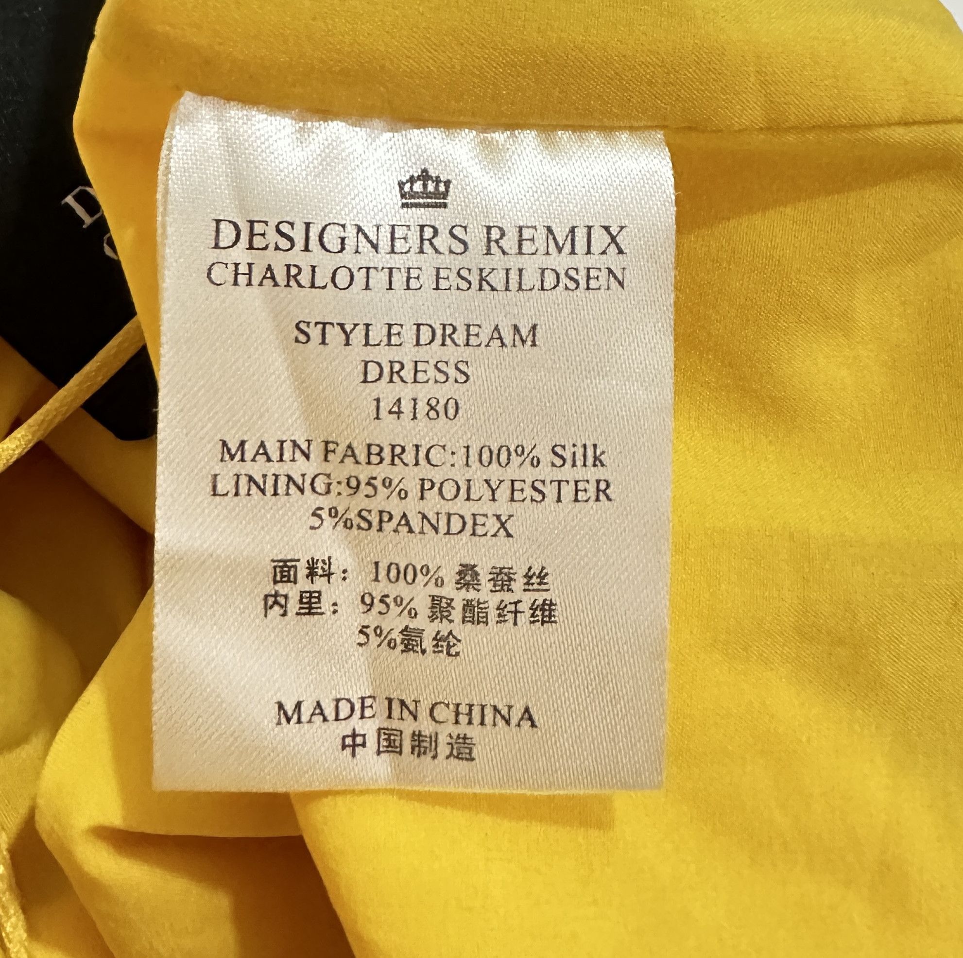 Designers Remix Yellow Silk Dress Size S / US 4 / IT 40 - 6 Thumbnail